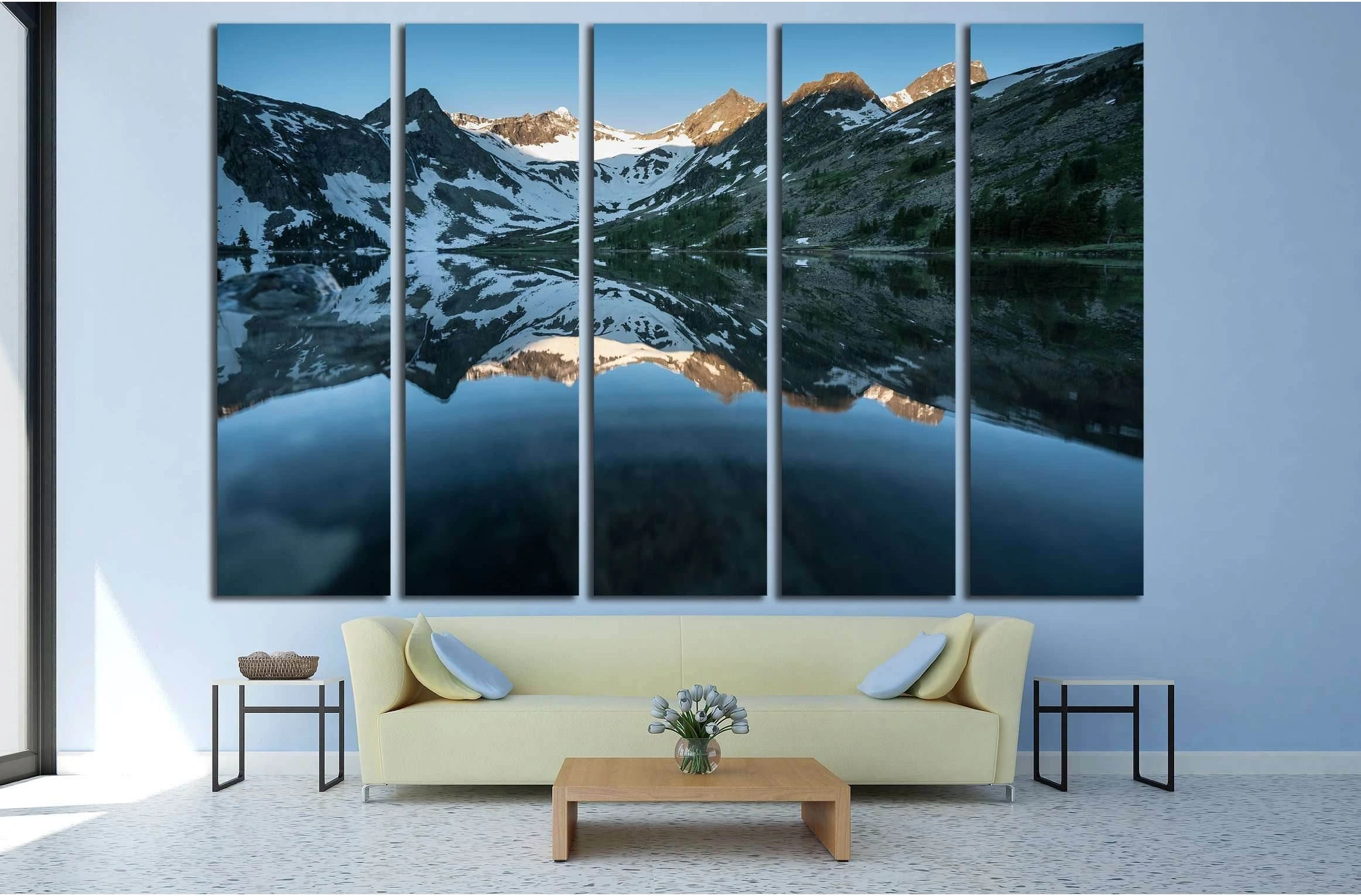 Beautiful landscape of Altai mountains №2852 Ready to Hang Canvas Print - Zellart Canvas Prints ALL_Products, s-2852