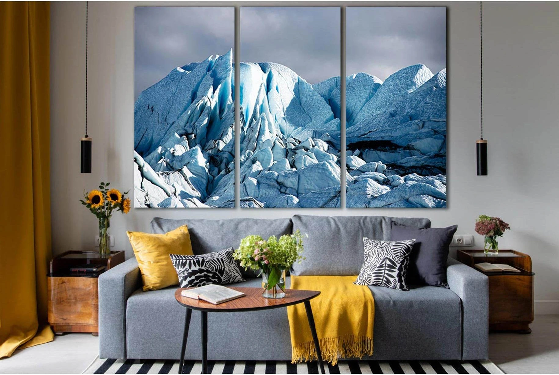 Beautiful Matanuska Glacier №SL1346 Ready to Hang Canvas Print - Zellart Canvas Prints 0new, ALL_Products, Glacials