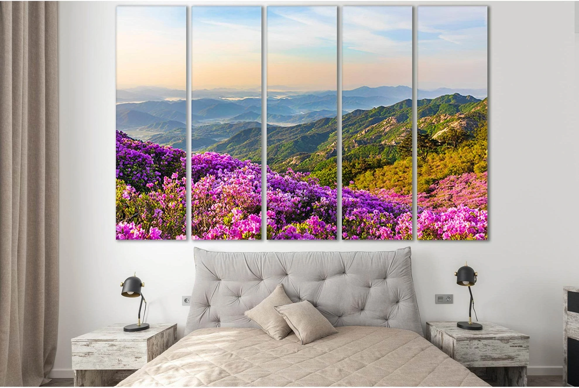 Beautiful Mountain Flowers №SL678 Ready to Hang Canvas Print - Zellart Canvas Prints 0new, ALL_Products, Floral & Botanical Wall Art