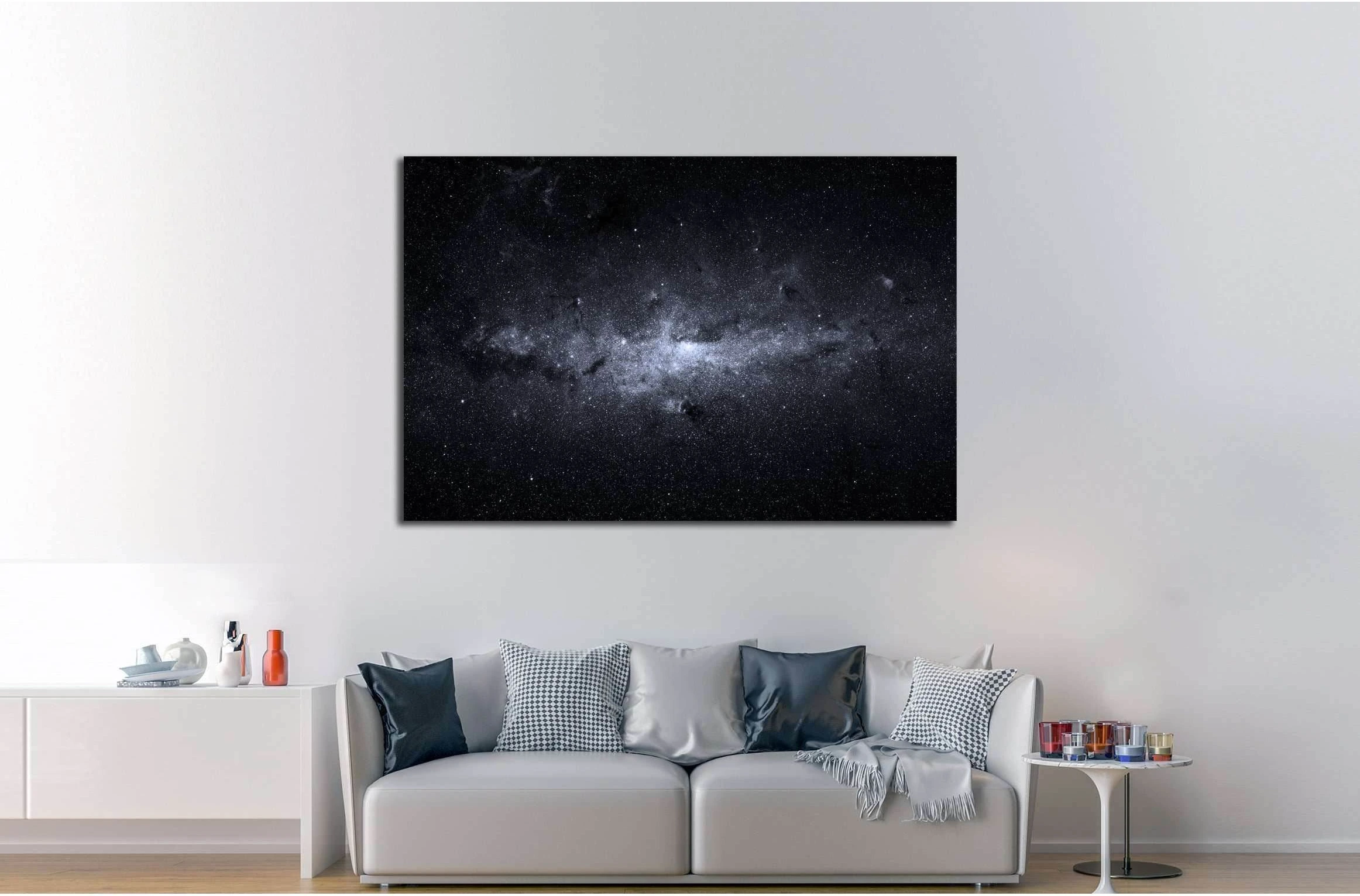 Beautiful night sky. Elements of this image furnished by NASA №2452 Ready to Hang Canvas Print - Zellart Canvas Prints ALL_Products, s-2452
