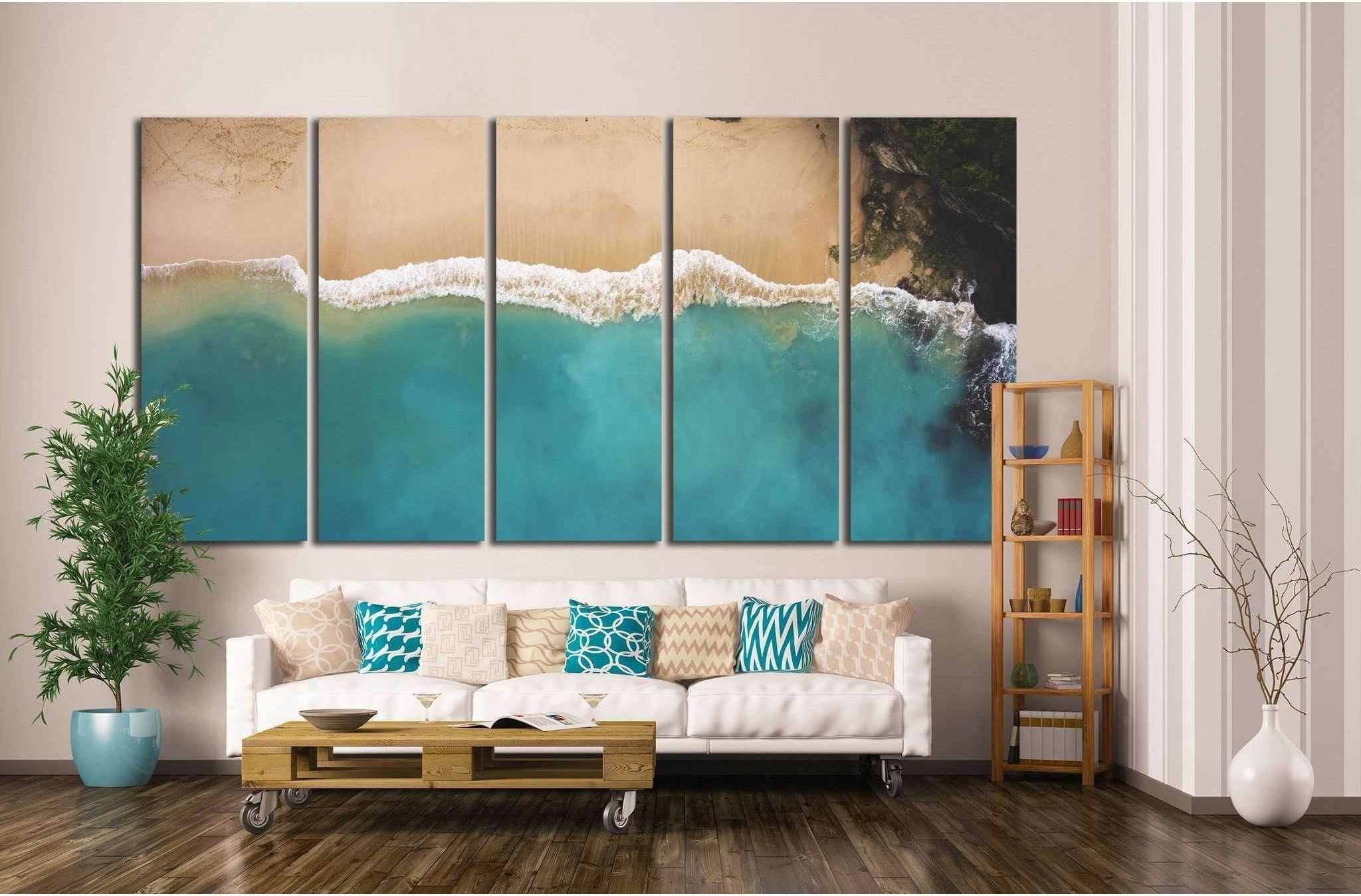 beautiful sea landscape №1319 Ready to Hang Canvas Print - Zellart Canvas Prints ALL_Products, s-1319
