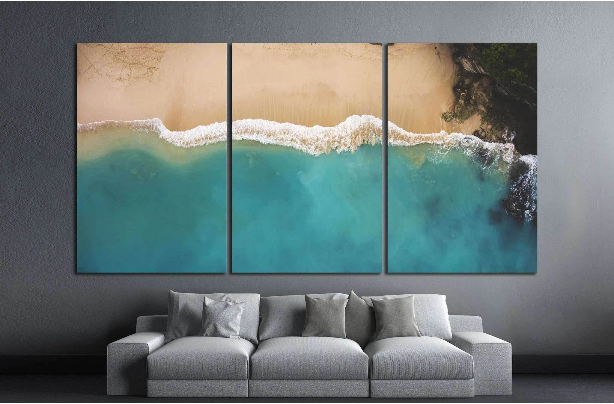 beautiful sea landscape №1319 Ready to Hang Canvas Print - Zellart Canvas Prints ALL_Products, s-1319