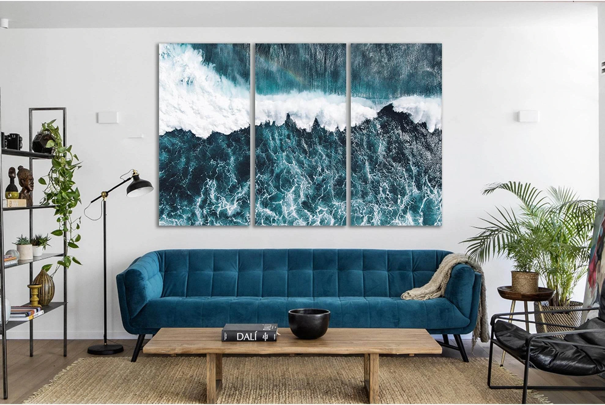 Beautiful Sea Waves №SL79 Ready to Hang Canvas Print - Zellart Canvas Prints 0new, ALL_Products, Beach Ocean & Waves