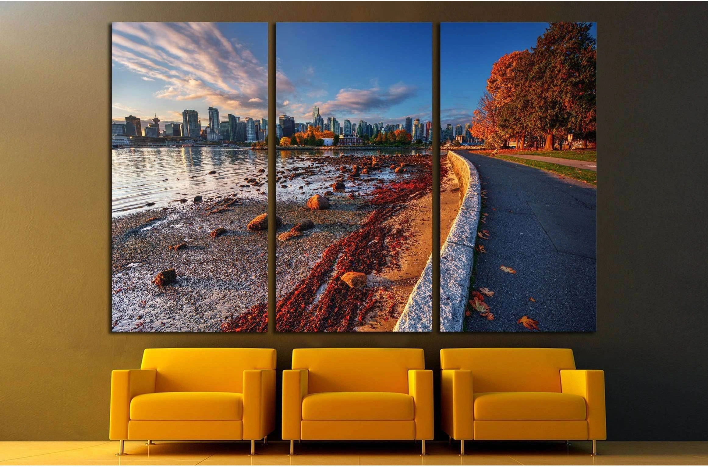 Beautiful Vancouver №2182 Ready to Hang Canvas Print - Zellart Canvas Prints ALL_Products, s-2182