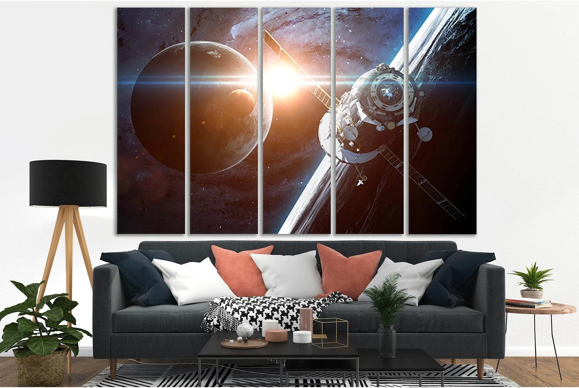 Beauty Of Space Exploration №SL408 Ready to Hang Canvas Print - Zellart Canvas Prints 0new, ALL_Products, Astronomy & Space Canvas Wall Art
