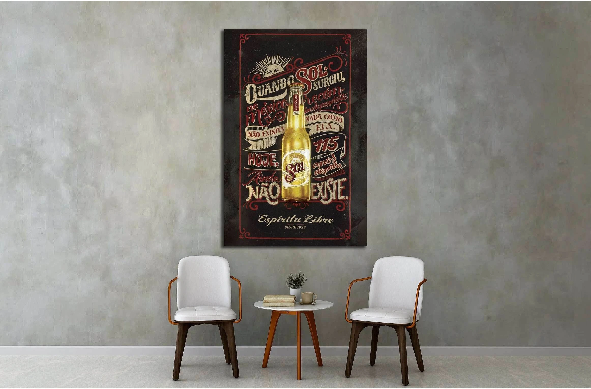 Beer №3418 Ready to Hang Canvas Print - Zellart Canvas Prints ALL_Products, Beer, s-3418