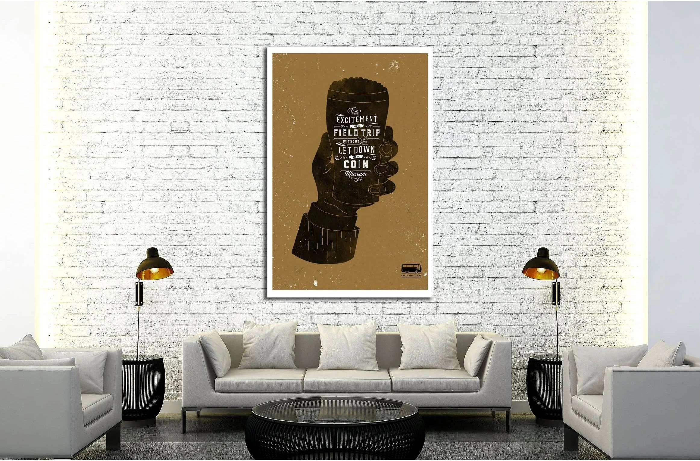 Beer №3420 Ready to Hang Canvas Print - Zellart Canvas Prints ALL_Products, Beer, s-3420