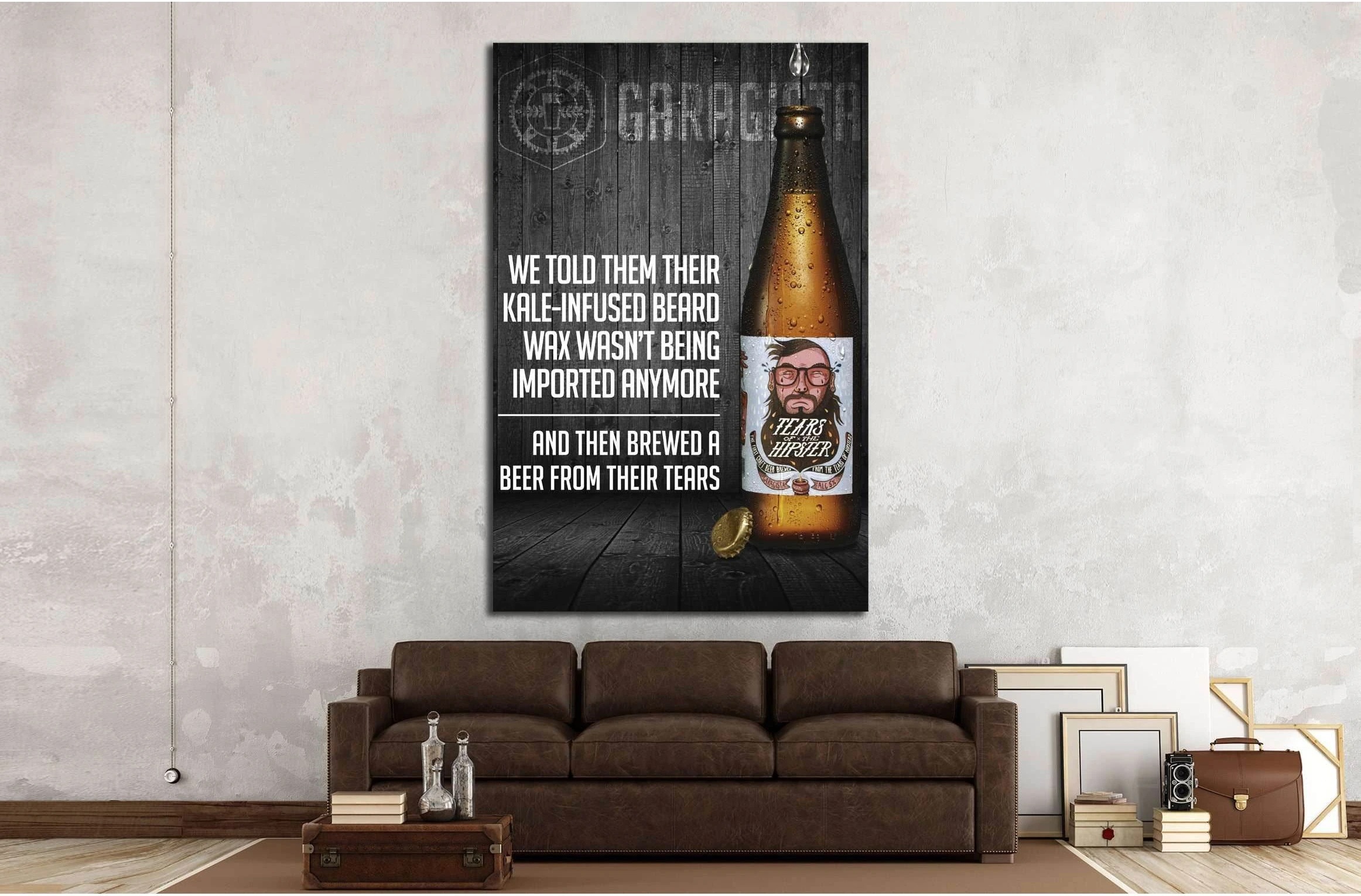 Beer №3430 Ready to Hang Canvas Print - Zellart Canvas Prints ALL_Products, Beer, s-3430