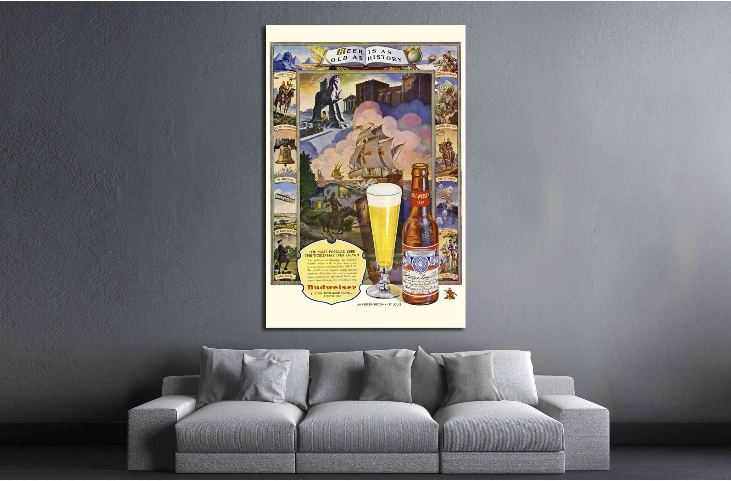 Beer №3432 Ready to Hang Canvas Print - Zellart Canvas Prints ALL_Products, Beer, s-3432