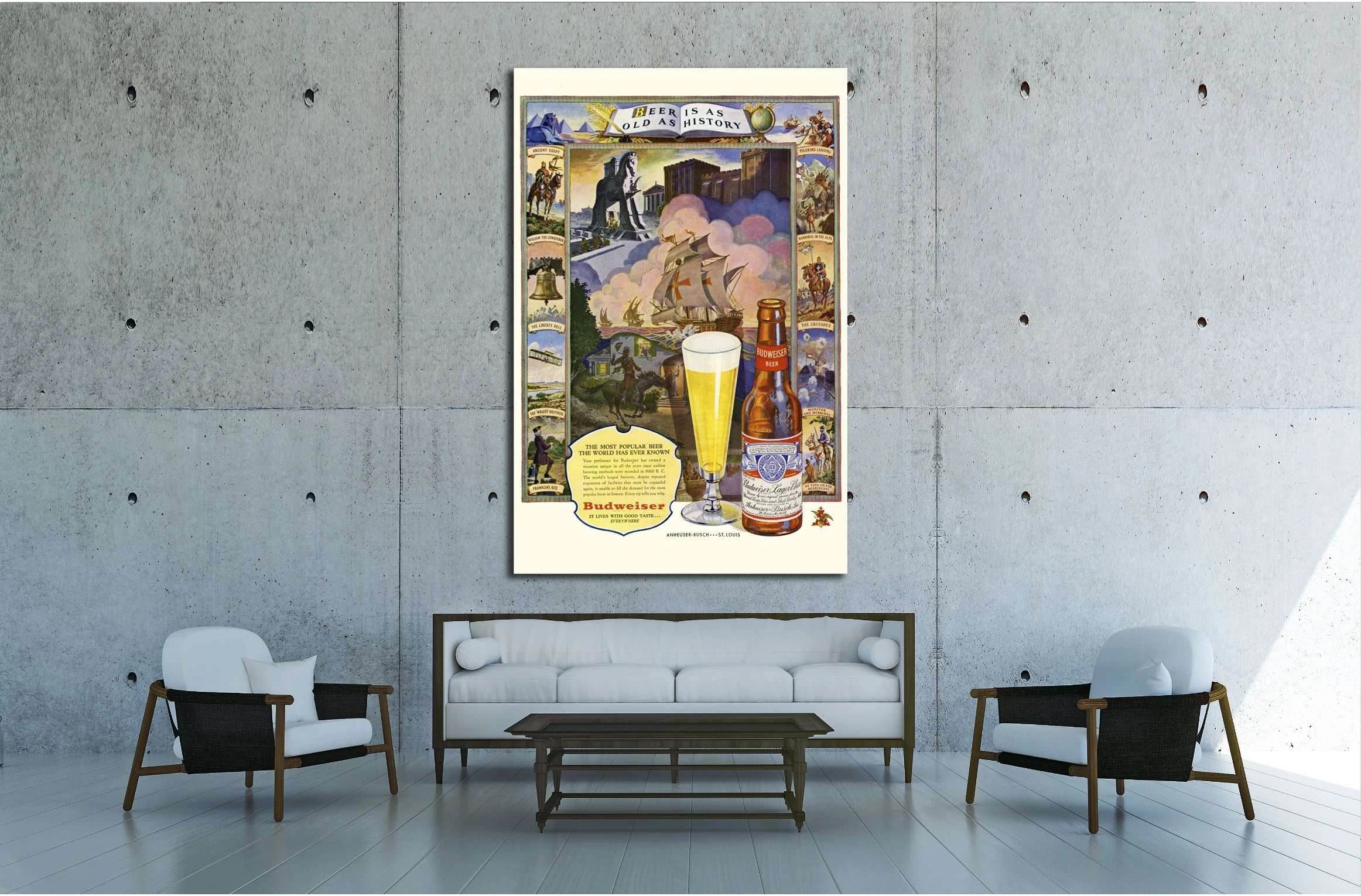 Beer №3432 Ready to Hang Canvas Print - Zellart Canvas Prints ALL_Products, Beer, s-3432