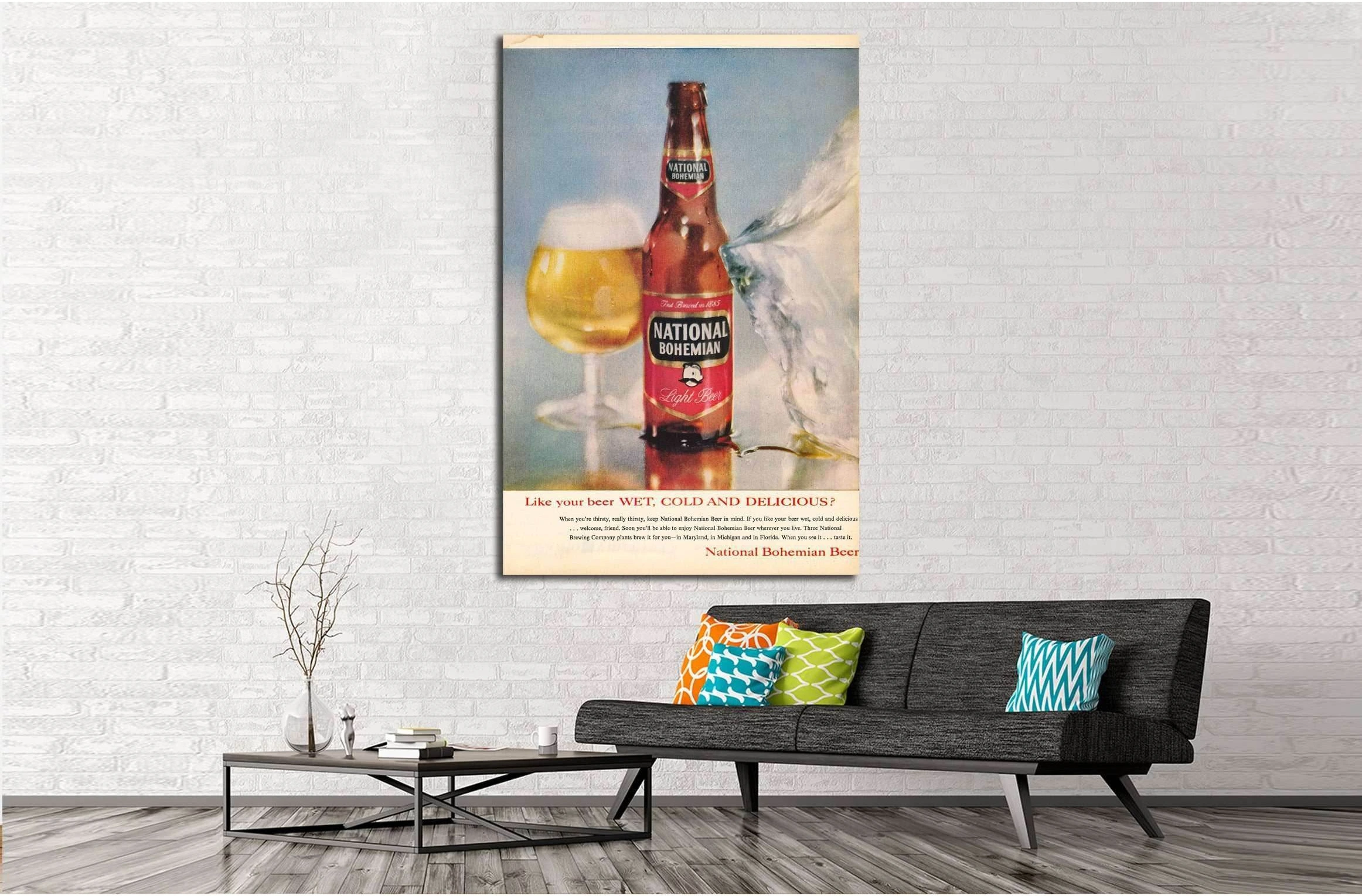 Beer №3489 Ready to Hang Canvas Print - Zellart Canvas Prints ALL_Products, Beer, s-3489