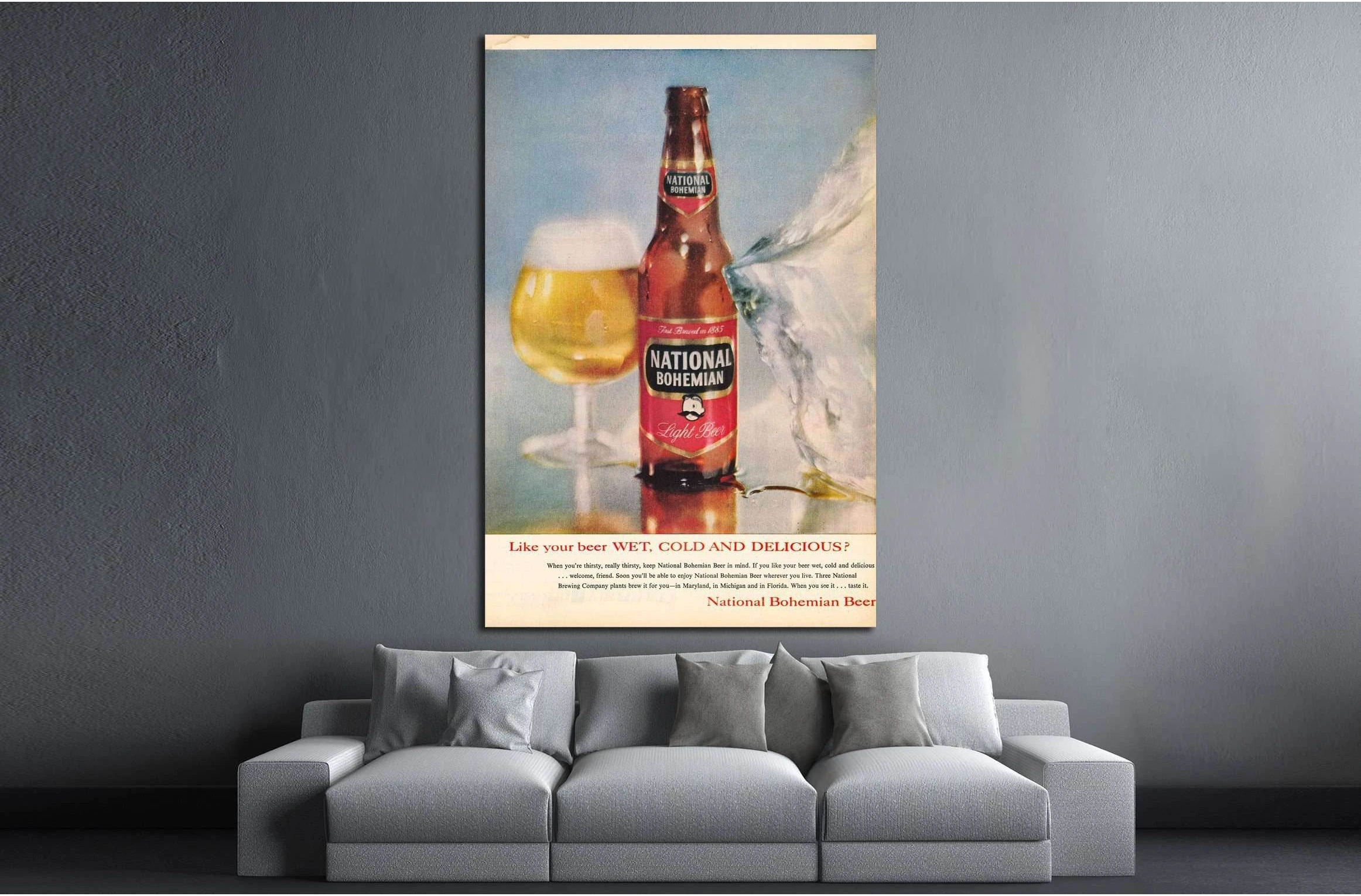 Beer №3489 Ready to Hang Canvas Print - Zellart Canvas Prints ALL_Products, Beer, s-3489