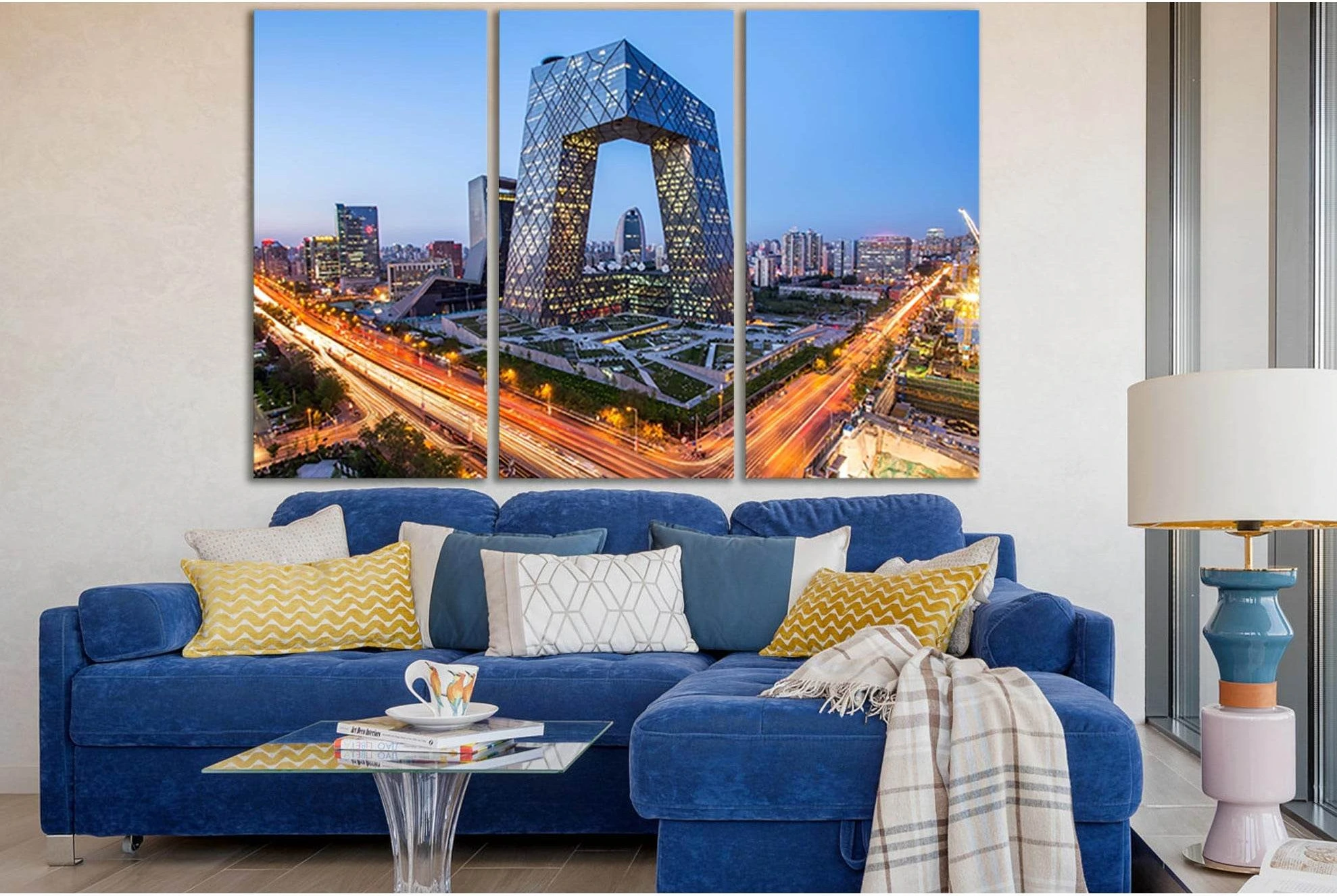 Beijing Modern Architecture Skyscraper №SL1418 Ready to Hang Canvas Print - Zellart Canvas Prints 0new, ALL_Products, Architecture