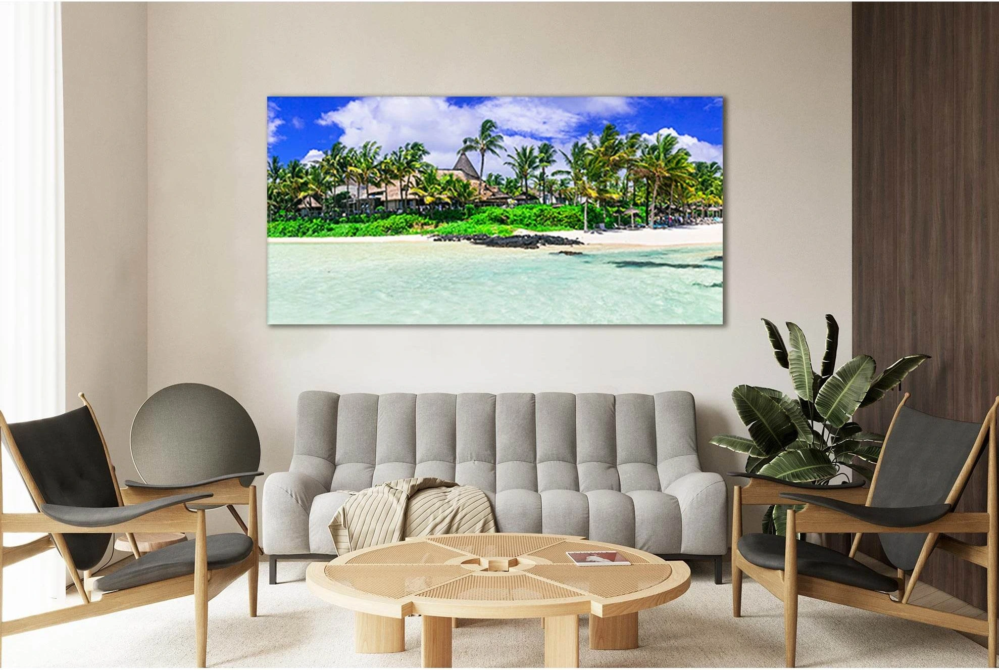 Bell Mare Beach №SL66 Ready to Hang Canvas Print - Zellart Canvas Prints 0new, ALL_Products, Beach Ocean & Waves