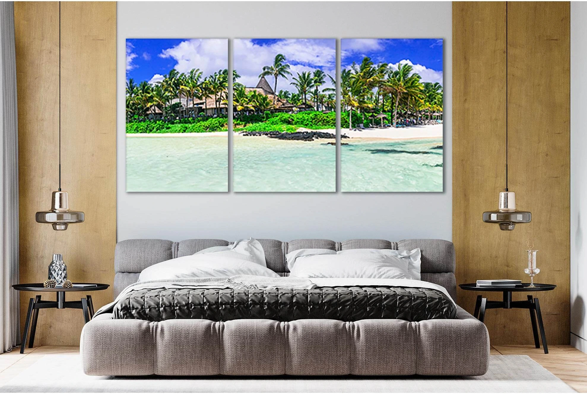 Bell Mare Beach №SL66 Ready to Hang Canvas Print - Zellart Canvas Prints 0new, ALL_Products, Beach Ocean & Waves