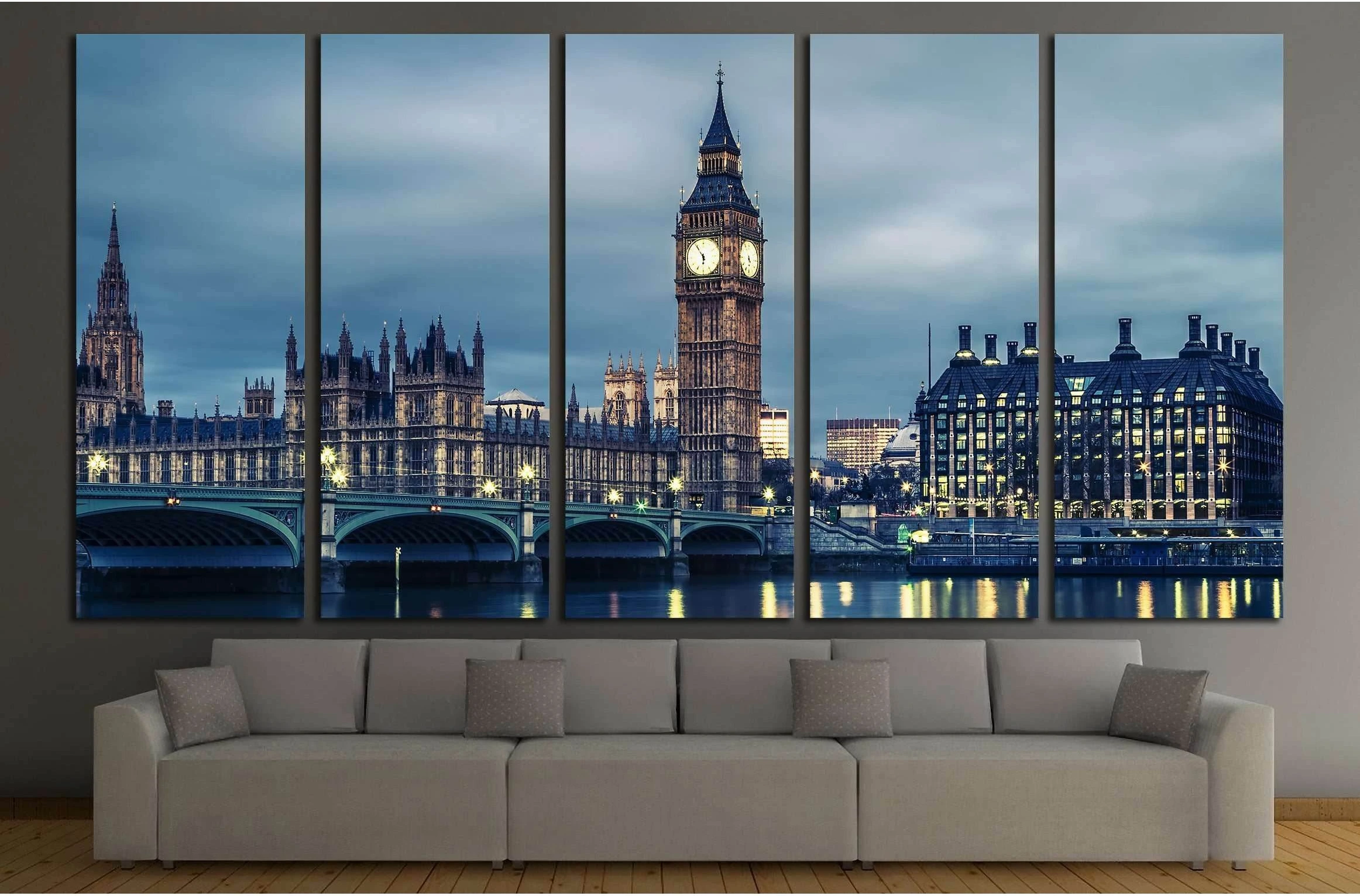 Big Ben and House of Parliament №2711 Ready to Hang Canvas Print - Zellart Canvas Prints ALL_Products, s-2711