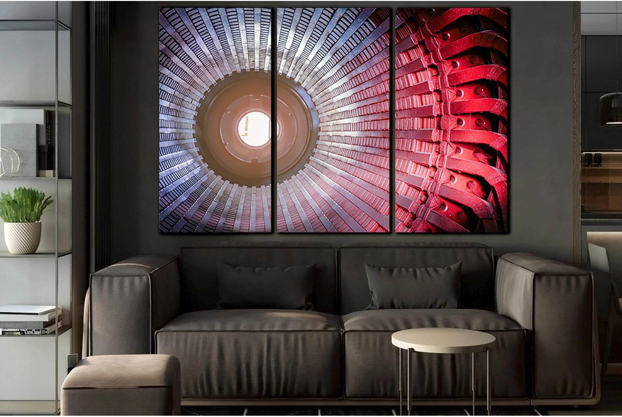 Big Electric Motor №SL1448 Ready to Hang Canvas Print - Zellart Canvas Prints 0new, ALL_Products, Engine