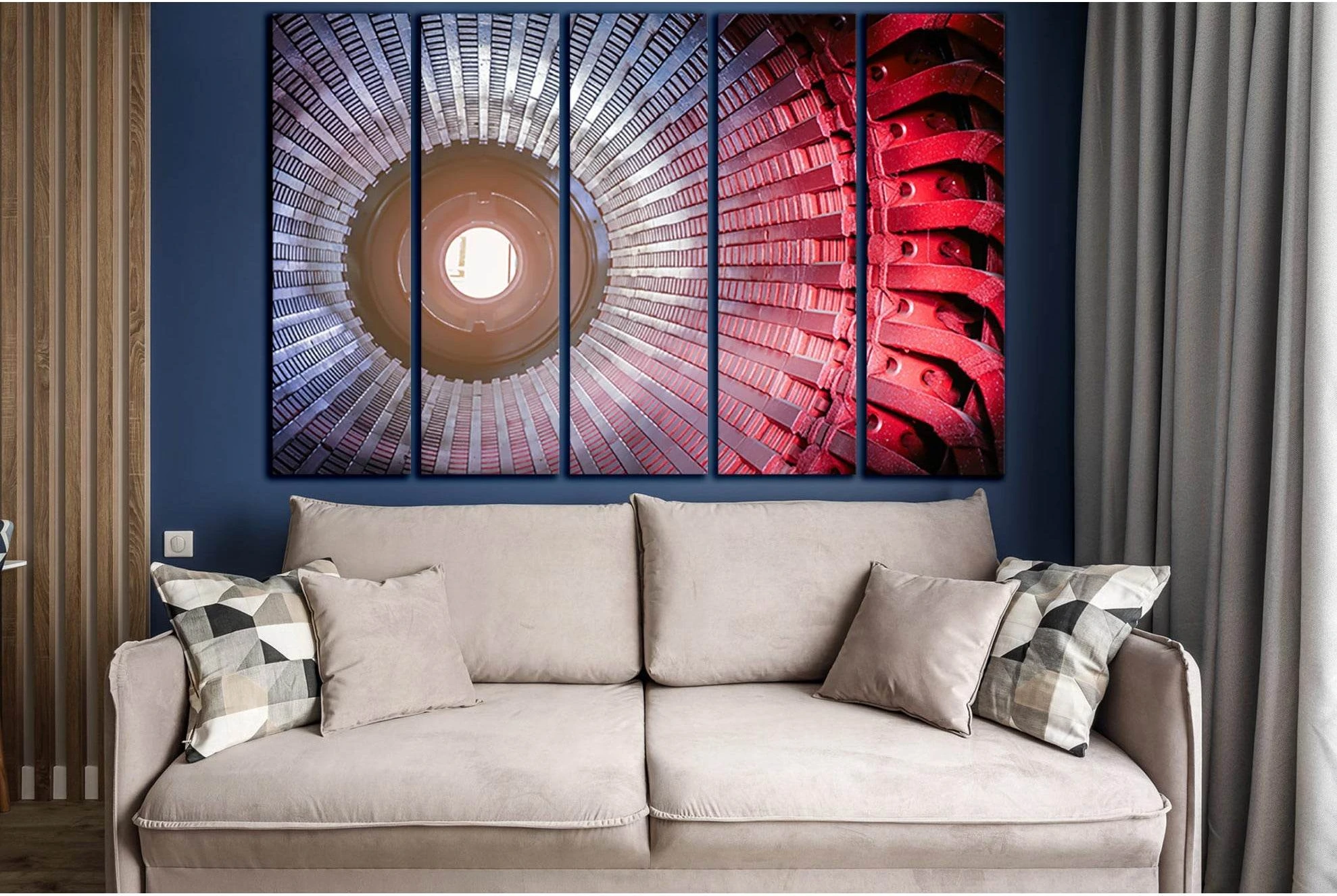 Big Electric Motor №SL1448 Ready to Hang Canvas Print - Zellart Canvas Prints 0new, ALL_Products, Engine