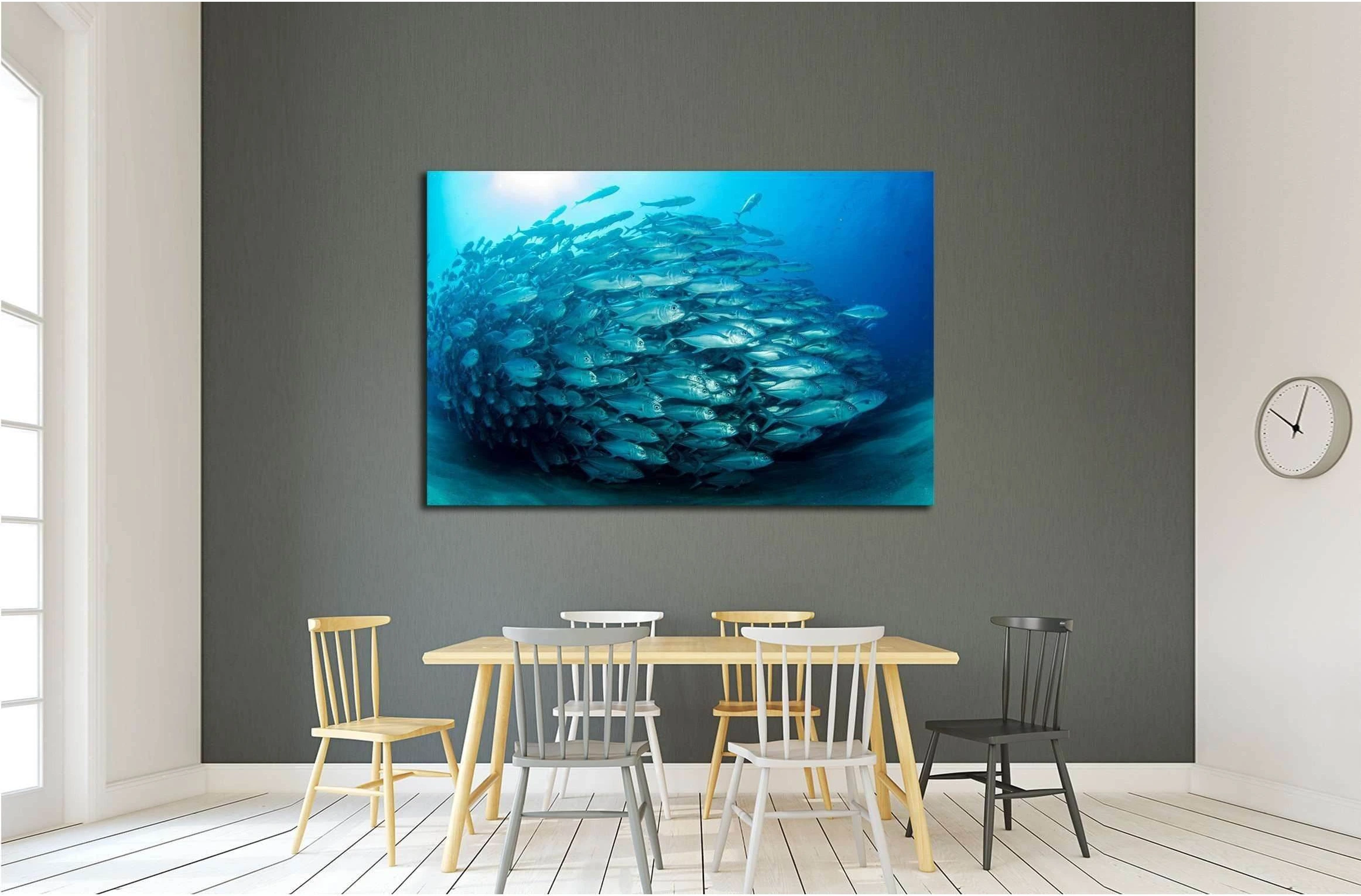 Big eye Trevally Jack, Cabo Pulmo National Park, Baja California Sur,Mexico №2348 Ready to Hang Canvas Print - Zellart Canvas Prints ALL_Products, s-2348