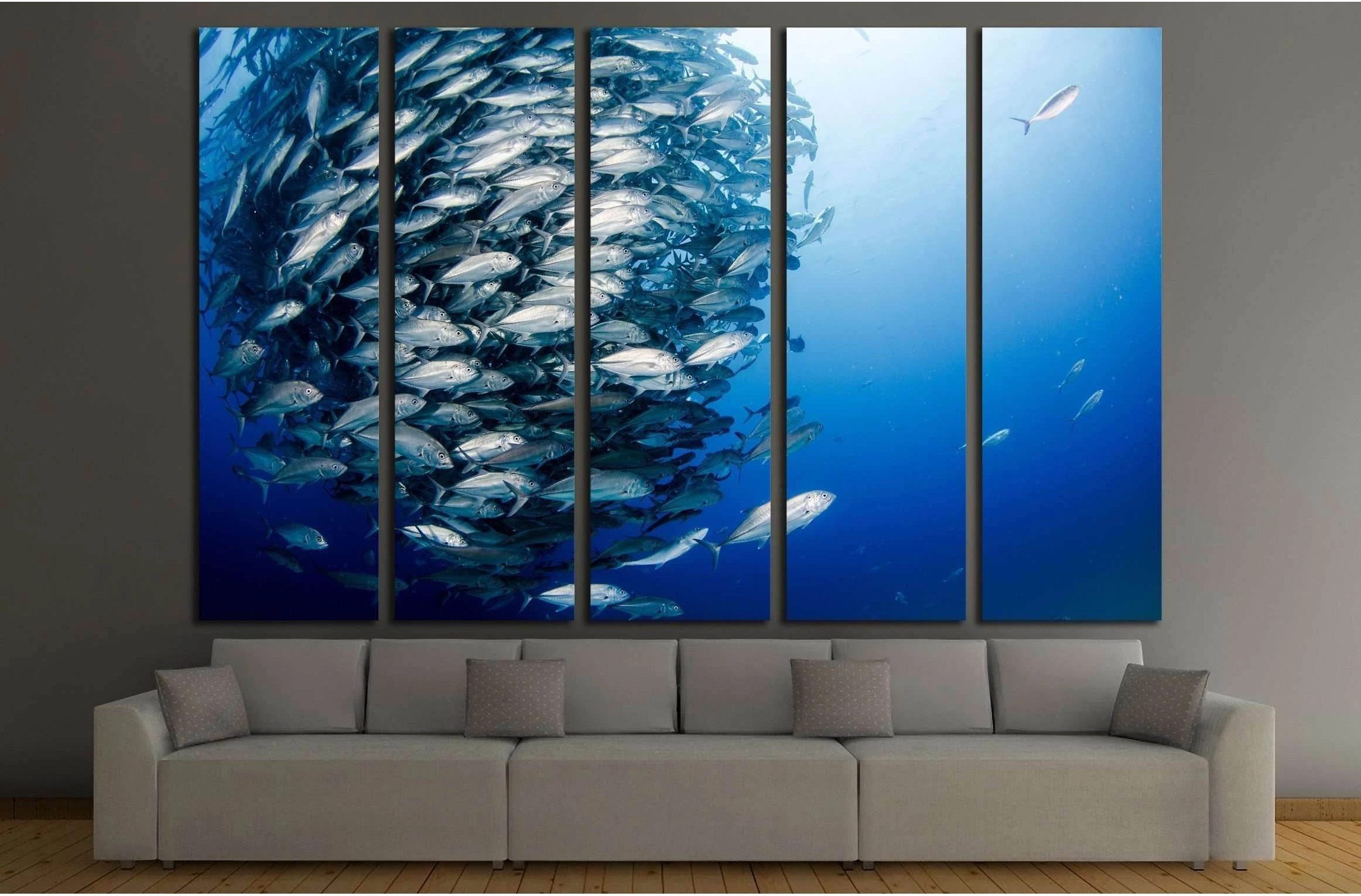 Big eye Trevally Jack, Cabo Pulmo National Park, The world's aquarium. Baja California Sur,Mexico №2367 Ready to Hang Canvas Print - Zellart Canvas Prints ALL_Products, s-2367