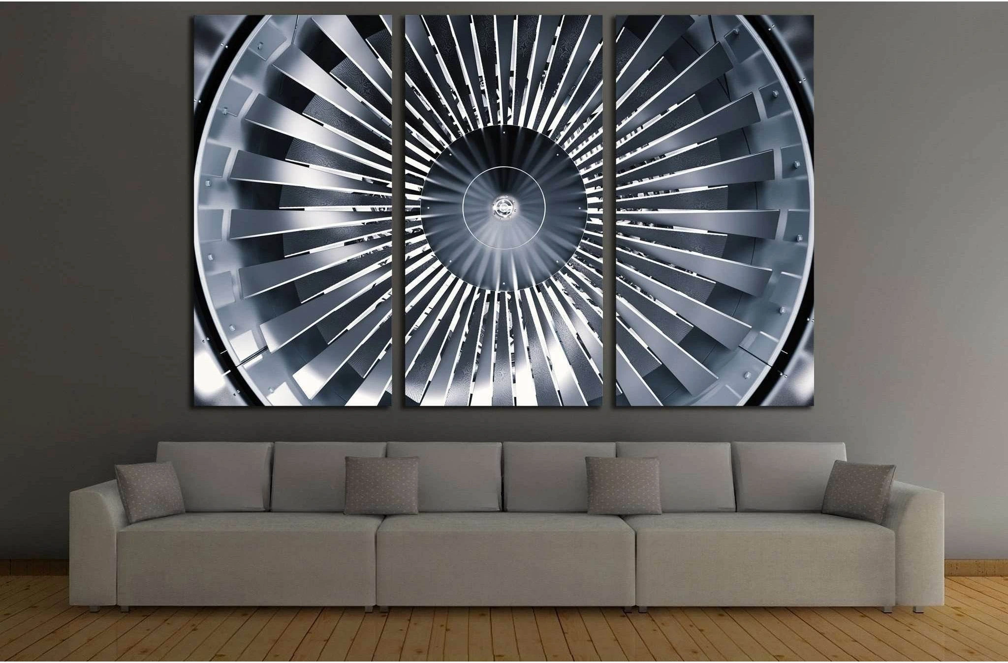 Big Propeller №176 Ready to Hang Canvas Print - Zellart Canvas Prints ALL_Products, wd-176