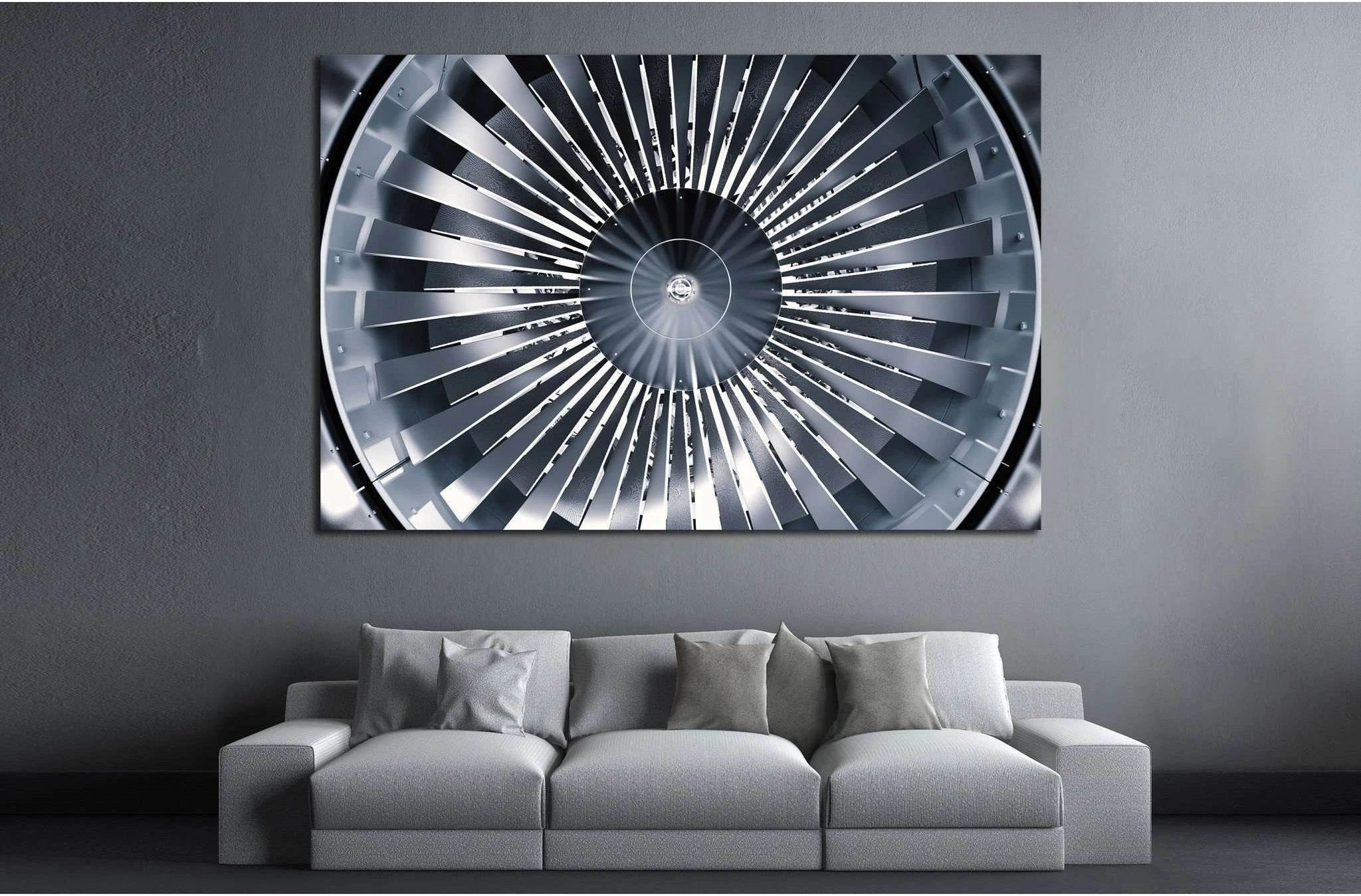 Big Propeller №176 Ready to Hang Canvas Print - Zellart Canvas Prints ALL_Products, wd-176