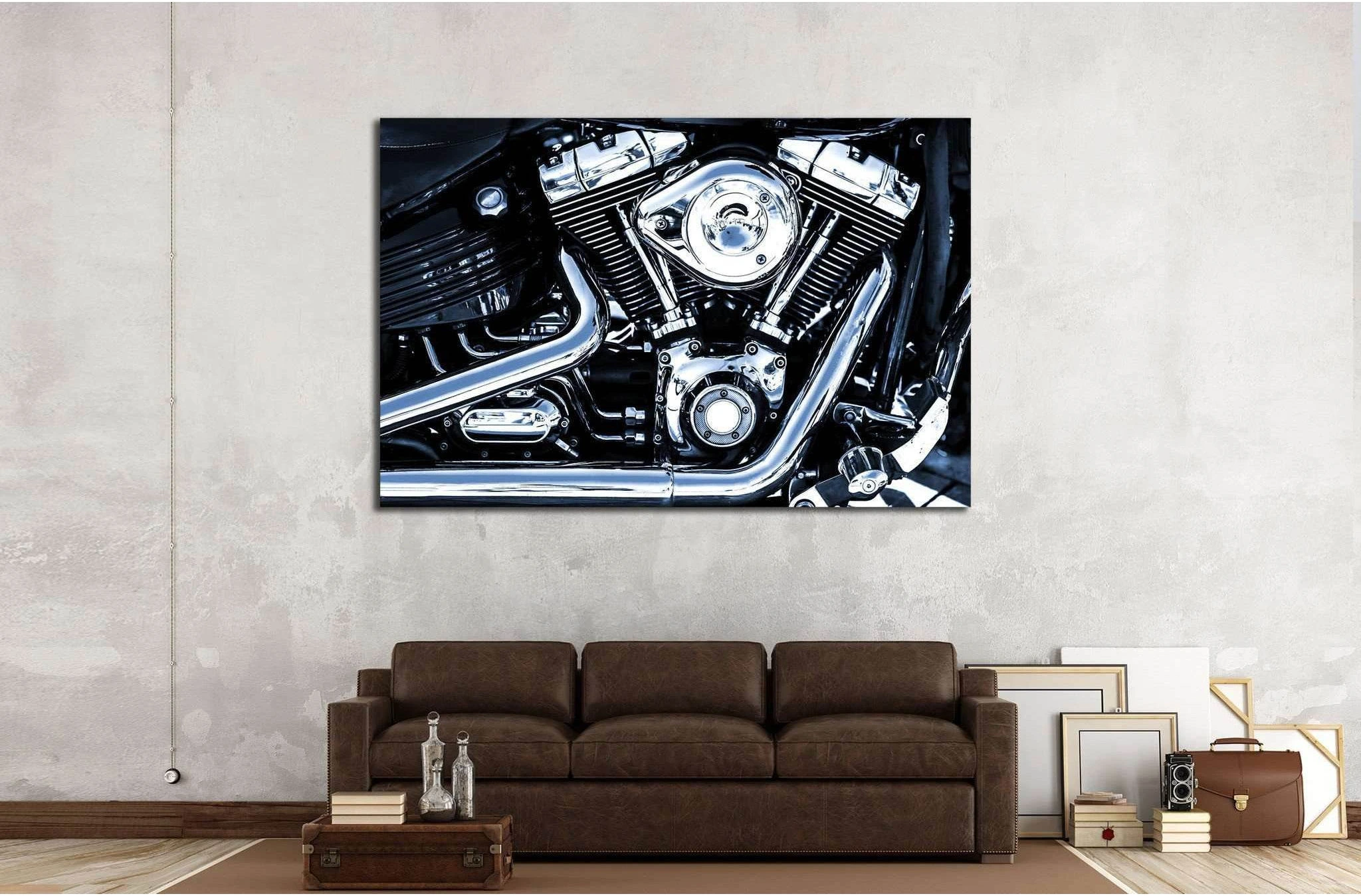 Bike Engine №527 Ready to Hang Canvas Print - Zellart Canvas Prints ALL_Products, s-527