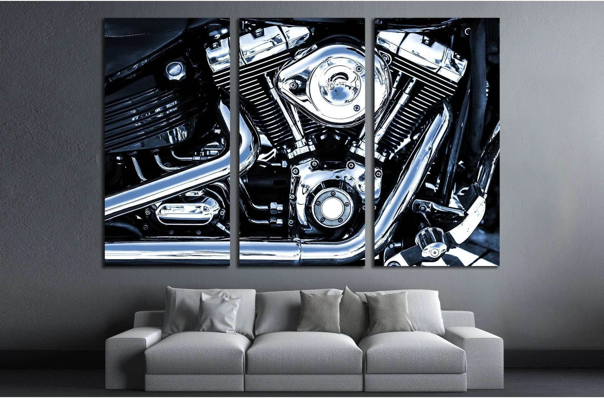 Bike Engine №527 Ready to Hang Canvas Print - Zellart Canvas Prints ALL_Products, s-527