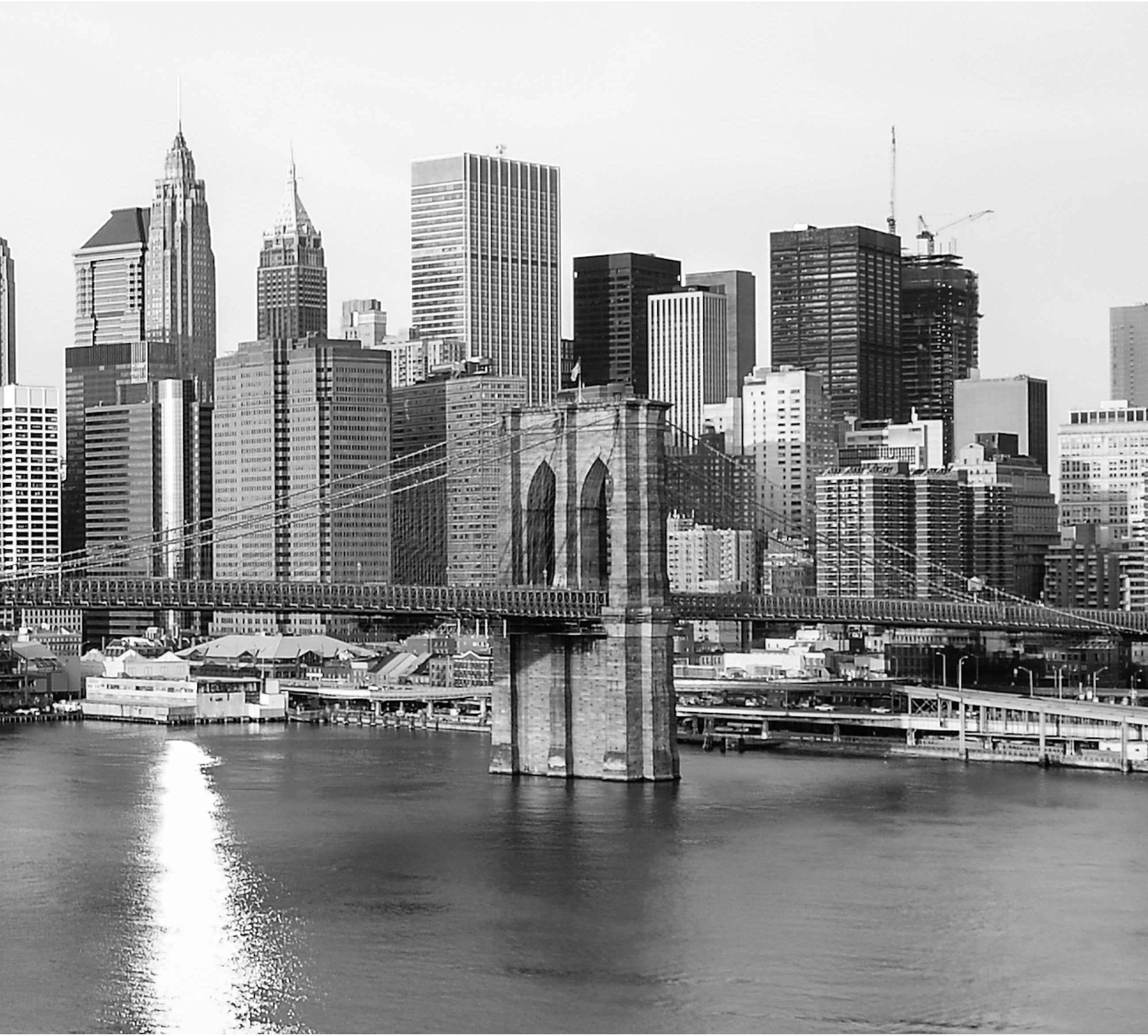 Black and White Extra Large New York №39 Ready to Hang Canvas Print - Zellart Canvas Prints 0_NY_ART, ALL_Products, s-39