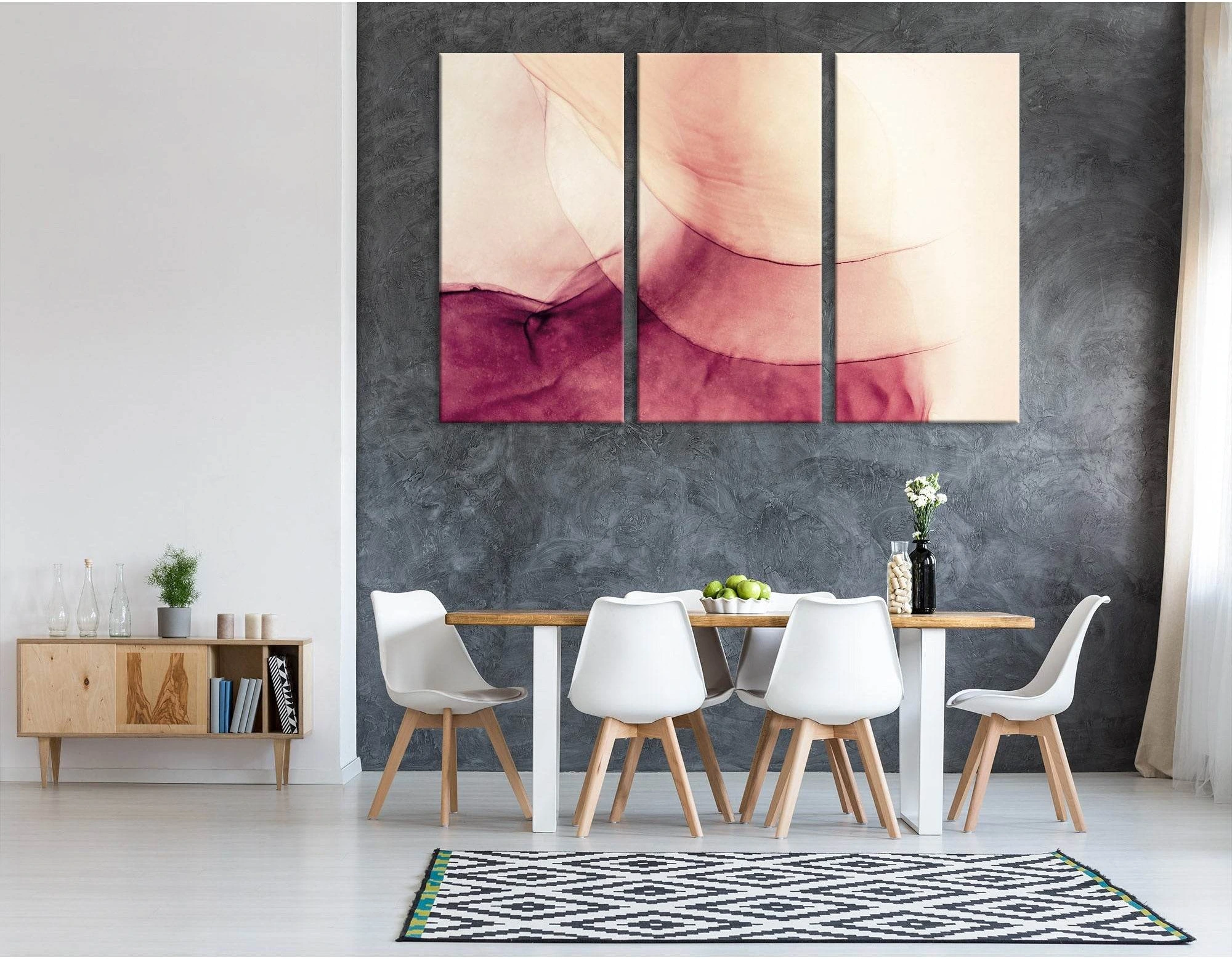 Blooming Flower Abstract №04311 Ready to Hang Canvas Print - Zellart Canvas Prints ALL_Products