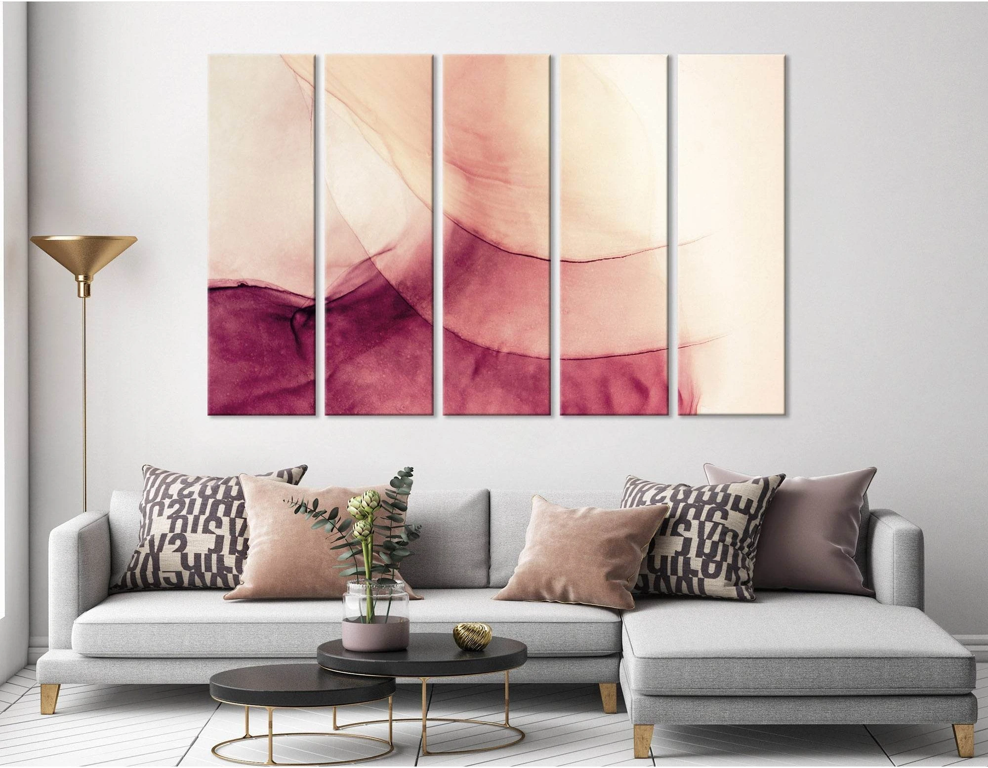 Blooming Flower Abstract №04311 Ready to Hang Canvas Print - Zellart Canvas Prints ALL_Products