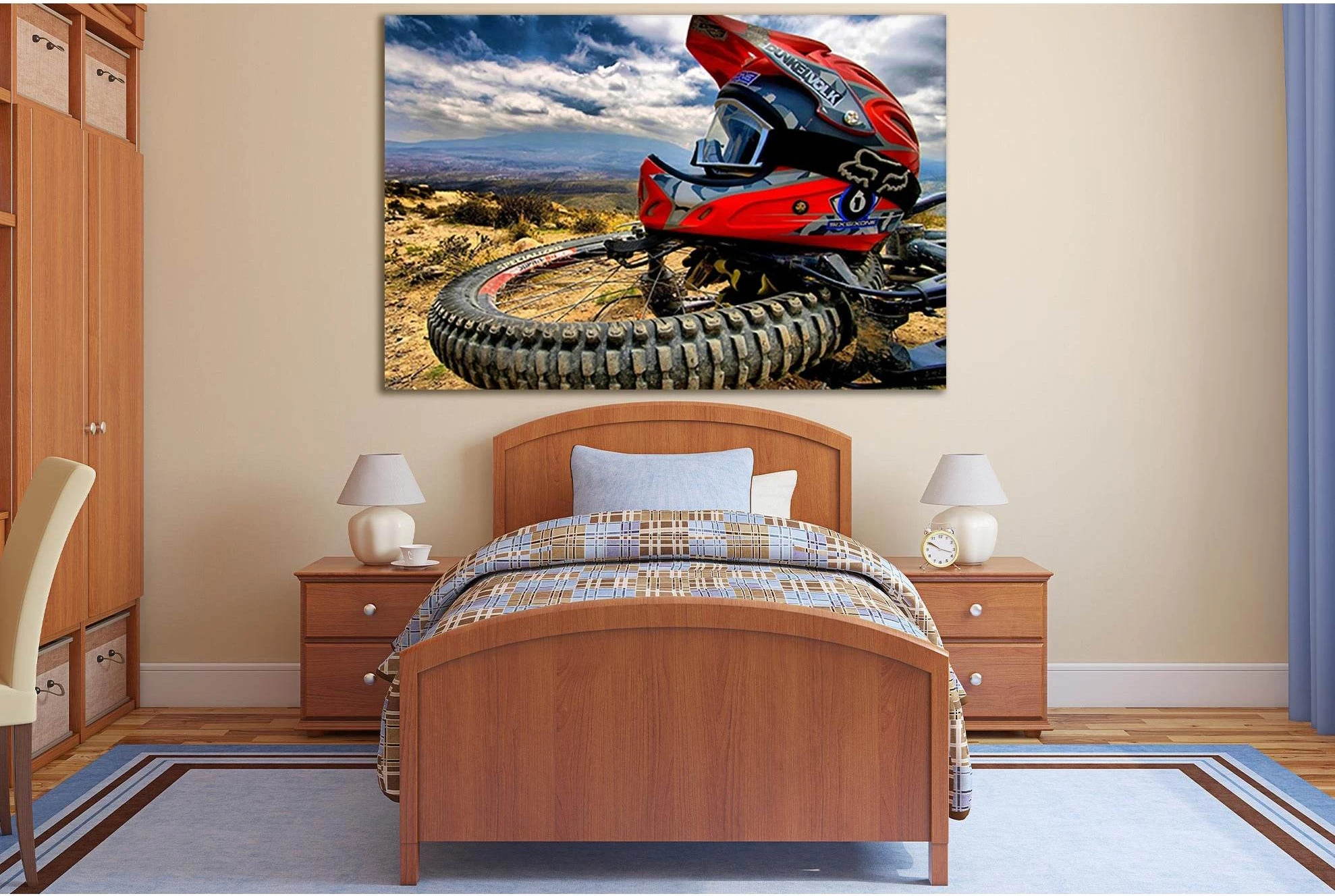 BMX Sport №SL935 Ready to Hang Canvas Print - Zellart Canvas Prints 0new, ALL_Products, Sports & Motivation
