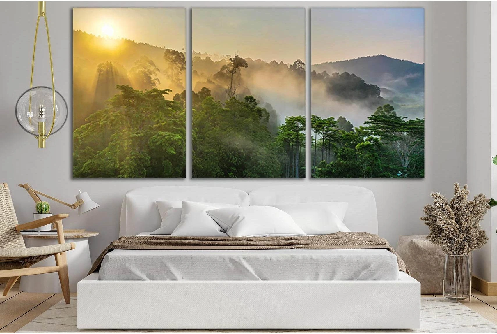 Borneo Rainforest №SL1084 Ready to Hang Canvas Print - Zellart Canvas Prints 0new, ALL_Products, Trees Wall Art