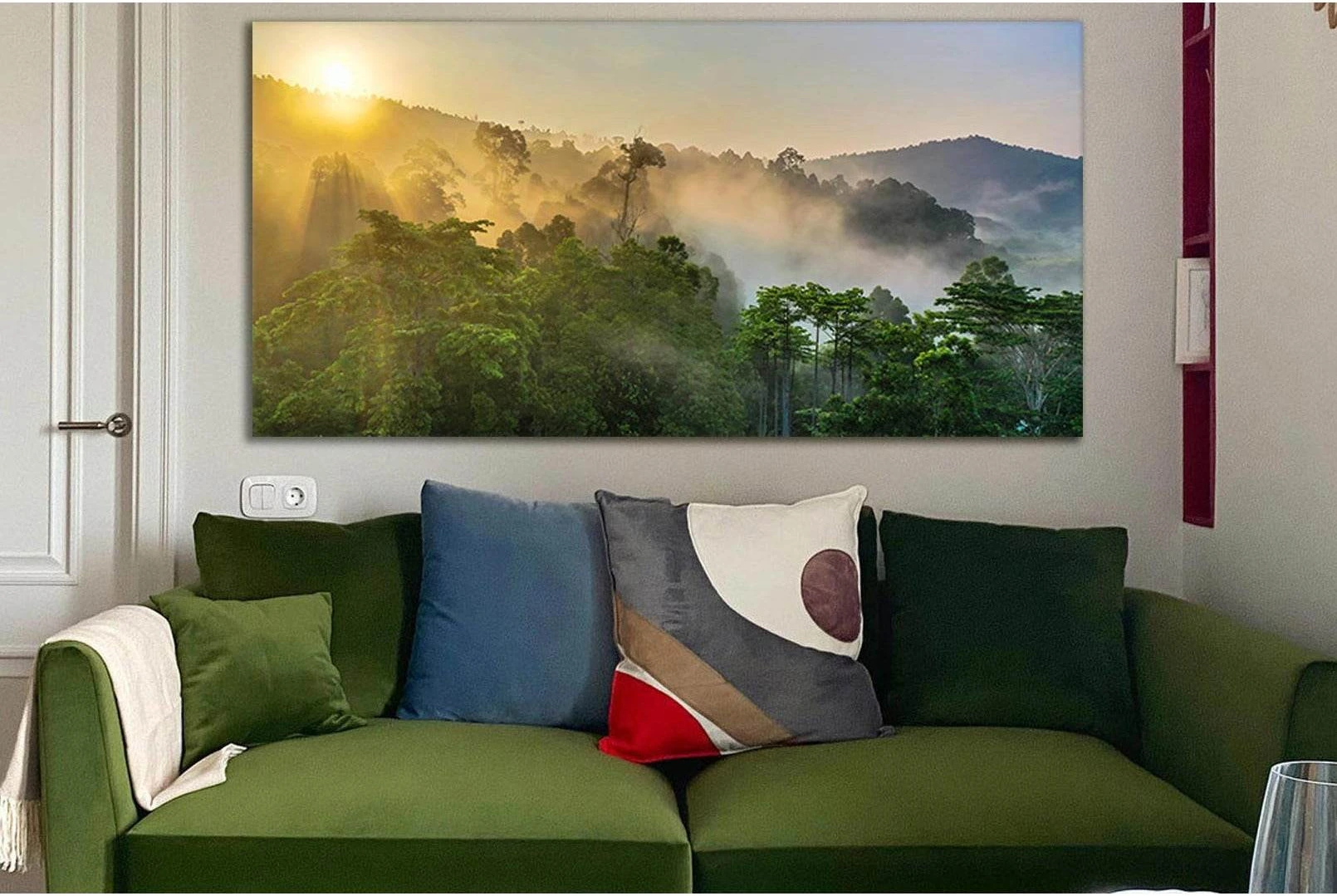 Borneo Rainforest №SL1084 Ready to Hang Canvas Print - Zellart Canvas Prints 0new, ALL_Products, Trees Wall Art