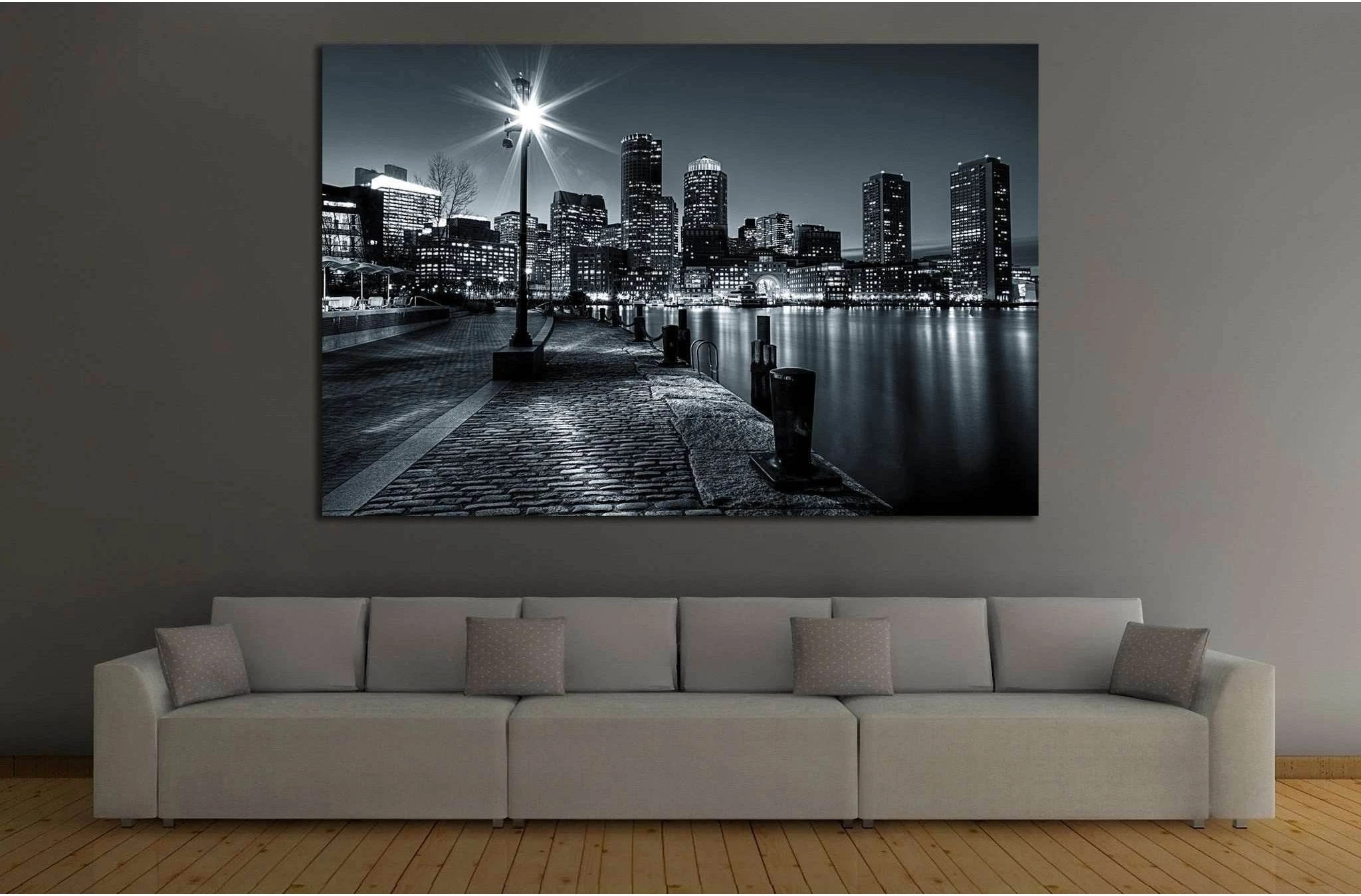 Boston Cityscape №131 Ready to Hang Canvas Print - Zellart Canvas Prints ALL_Products, wd-131