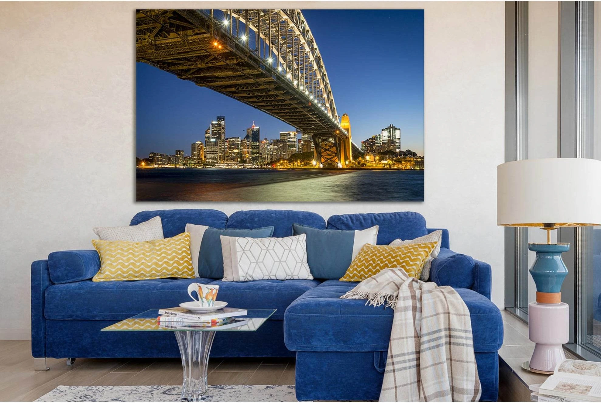 Bridge In Australia Bottom View №SL1136 Ready to Hang Canvas Print - Zellart Canvas Prints 0new, ALL_Products, Bridges Wall Art