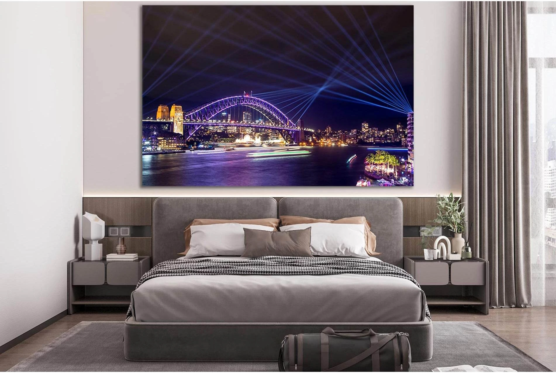 Bridge In Australia №SL1112 Ready to Hang Canvas Print - Zellart Canvas Prints 0new, ALL_Products, Bridges Wall Art