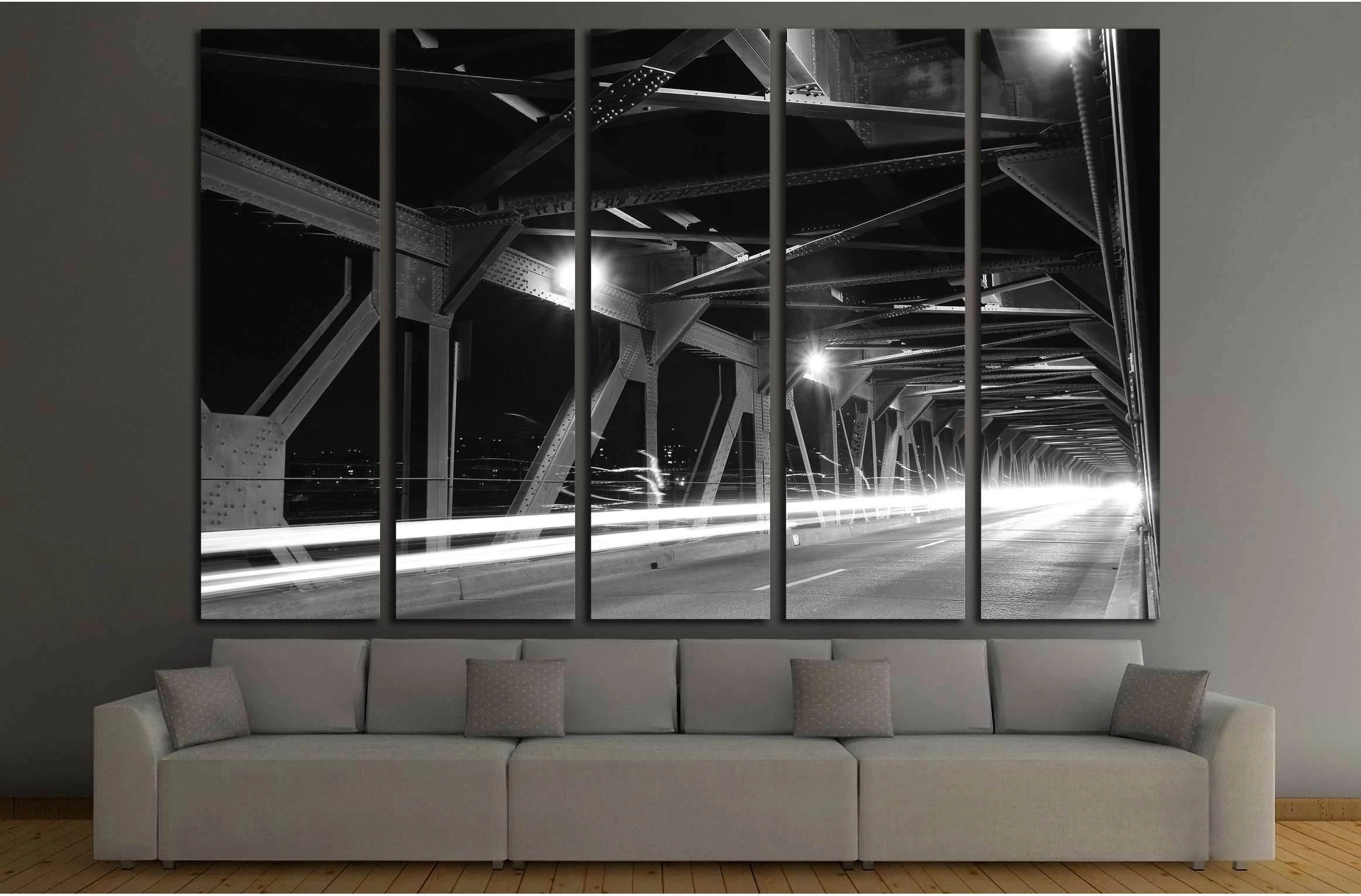 Bridge in Edmonton №2192 Ready to Hang Canvas Print - Zellart Canvas Prints ALL_Products, s-2192