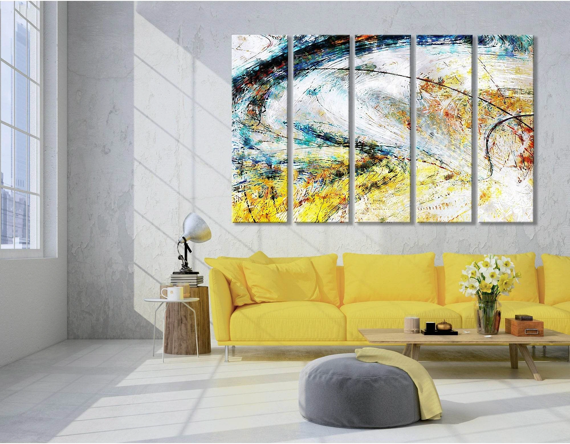 Bright Abstract №04356 Ready to Hang Canvas Print - Zellart Canvas Prints ALL_Products