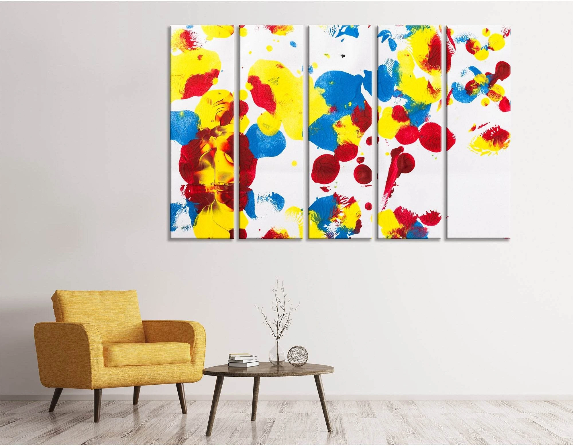 Bright Colorful Abstract №04388 Ready to Hang Canvas Print - Zellart Canvas Prints ALL_Products
