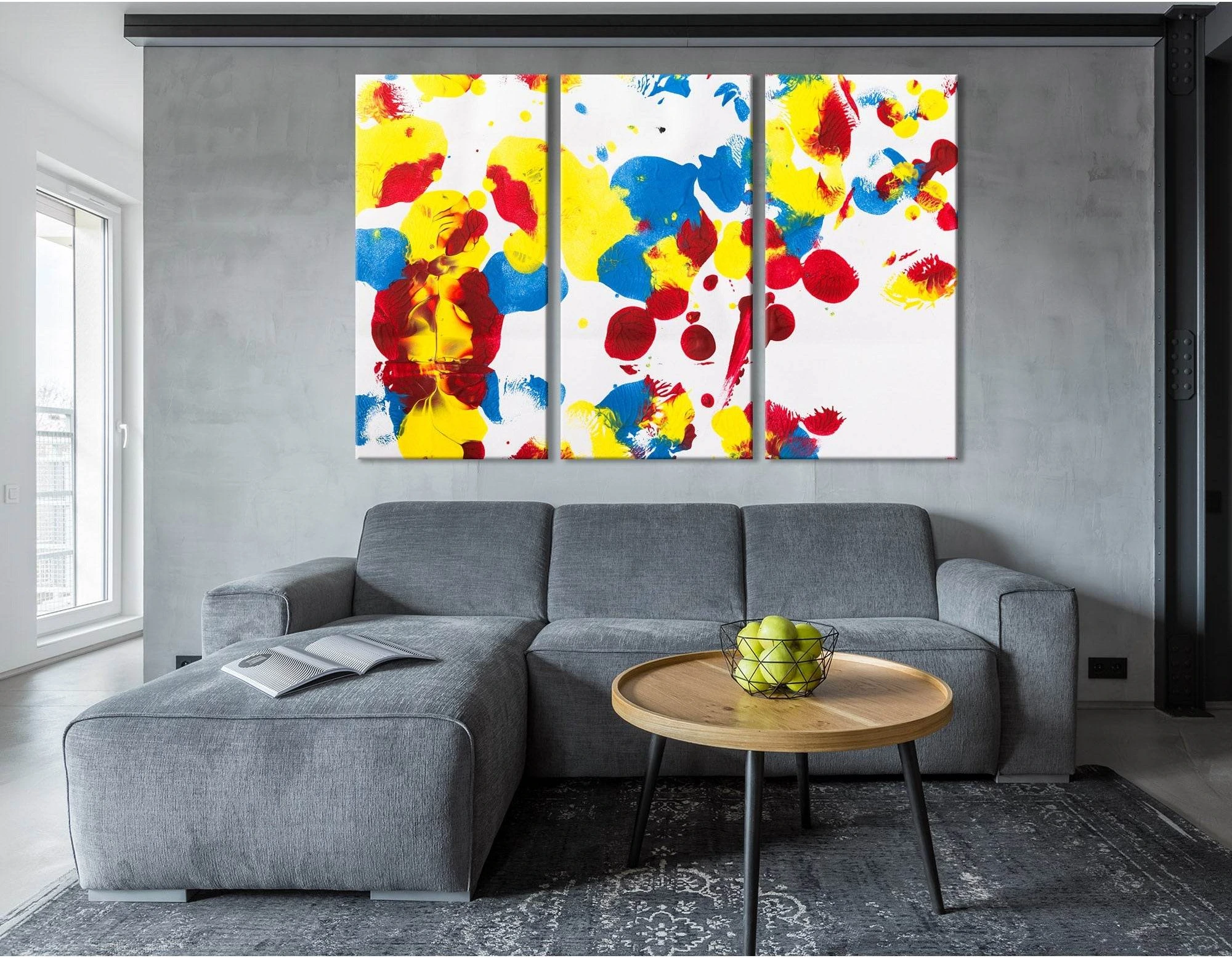 Bright Colorful Abstract №04388 Ready to Hang Canvas Print - Zellart Canvas Prints ALL_Products