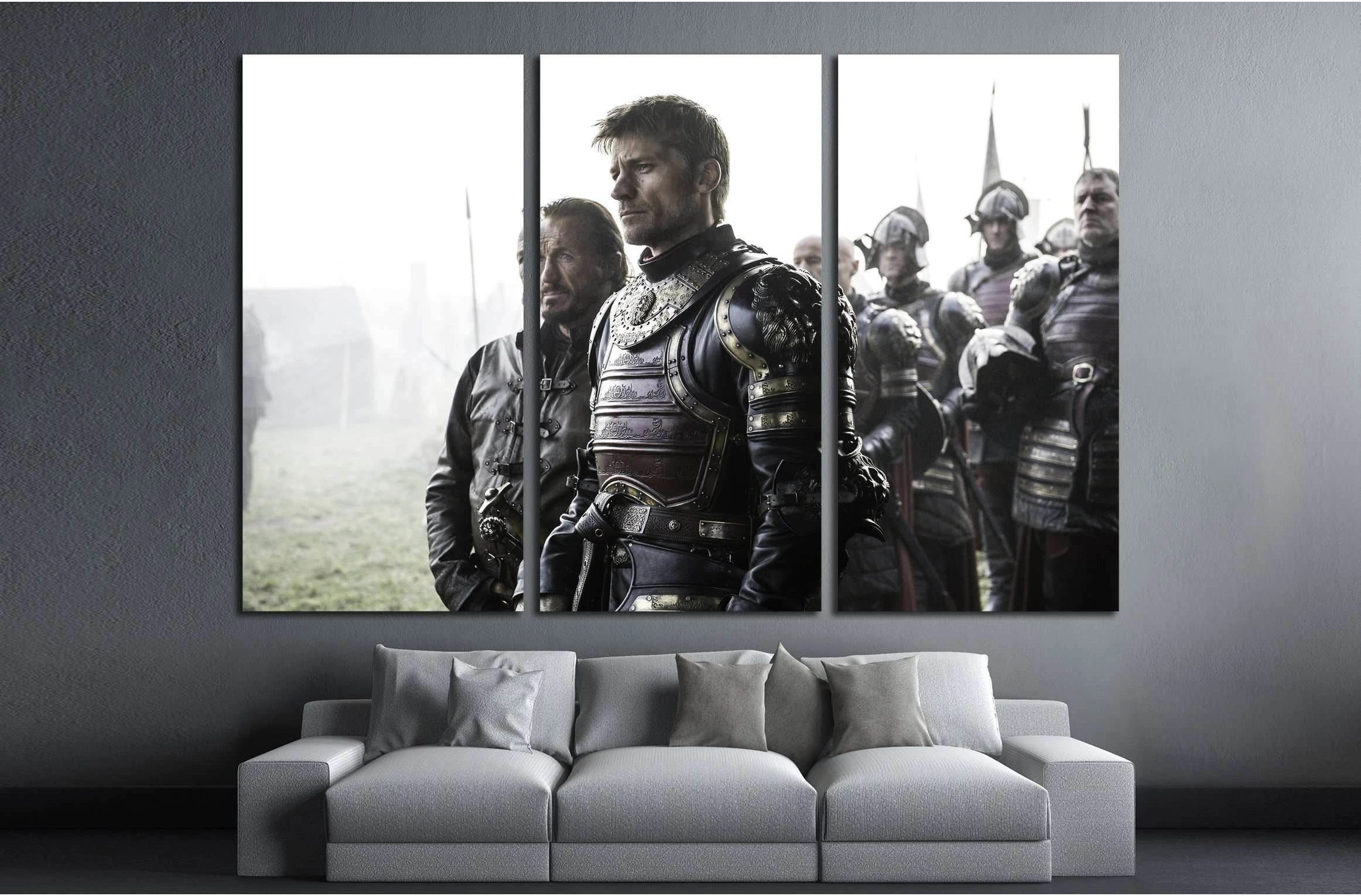 Bronn and Jaime Lannister №3331 Ready to Hang Canvas Print - Zellart Canvas Prints ALL_Products, s-3331