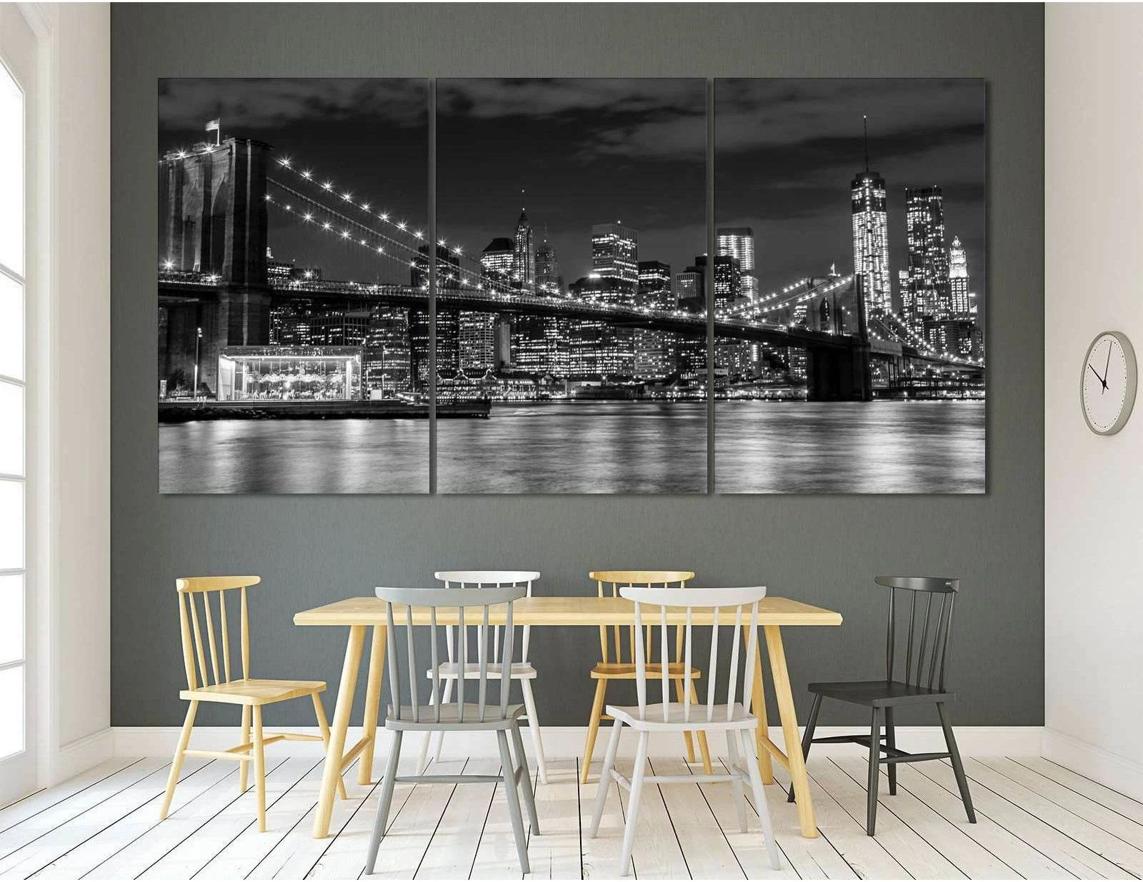 Brooklyn Bridge №3002 Ready to Hang Canvas Print - Zellart Canvas Prints 0_NY_ART, ALL_Products, z-3002