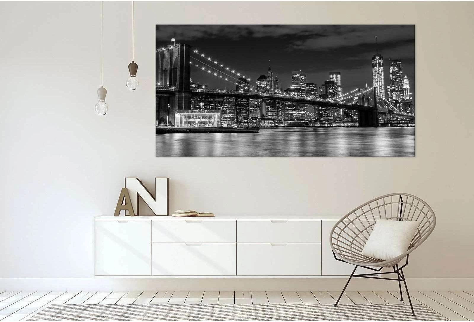 Brooklyn Bridge №3002 Ready to Hang Canvas Print - Zellart Canvas Prints 0_NY_ART, ALL_Products, z-3002