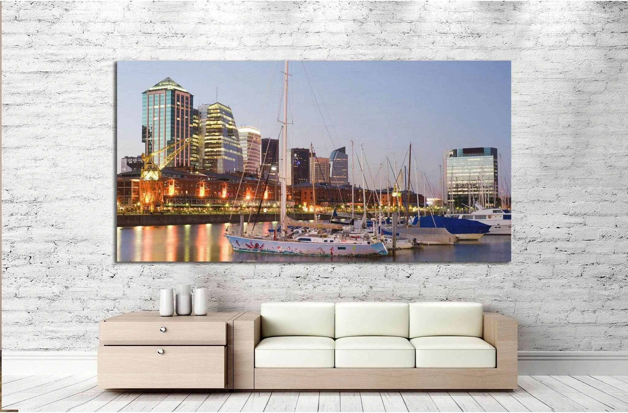 Buenos Aires Cityscape №1142 Ready to Hang Canvas Print - Zellart Canvas Prints ALL_Products, s-1142