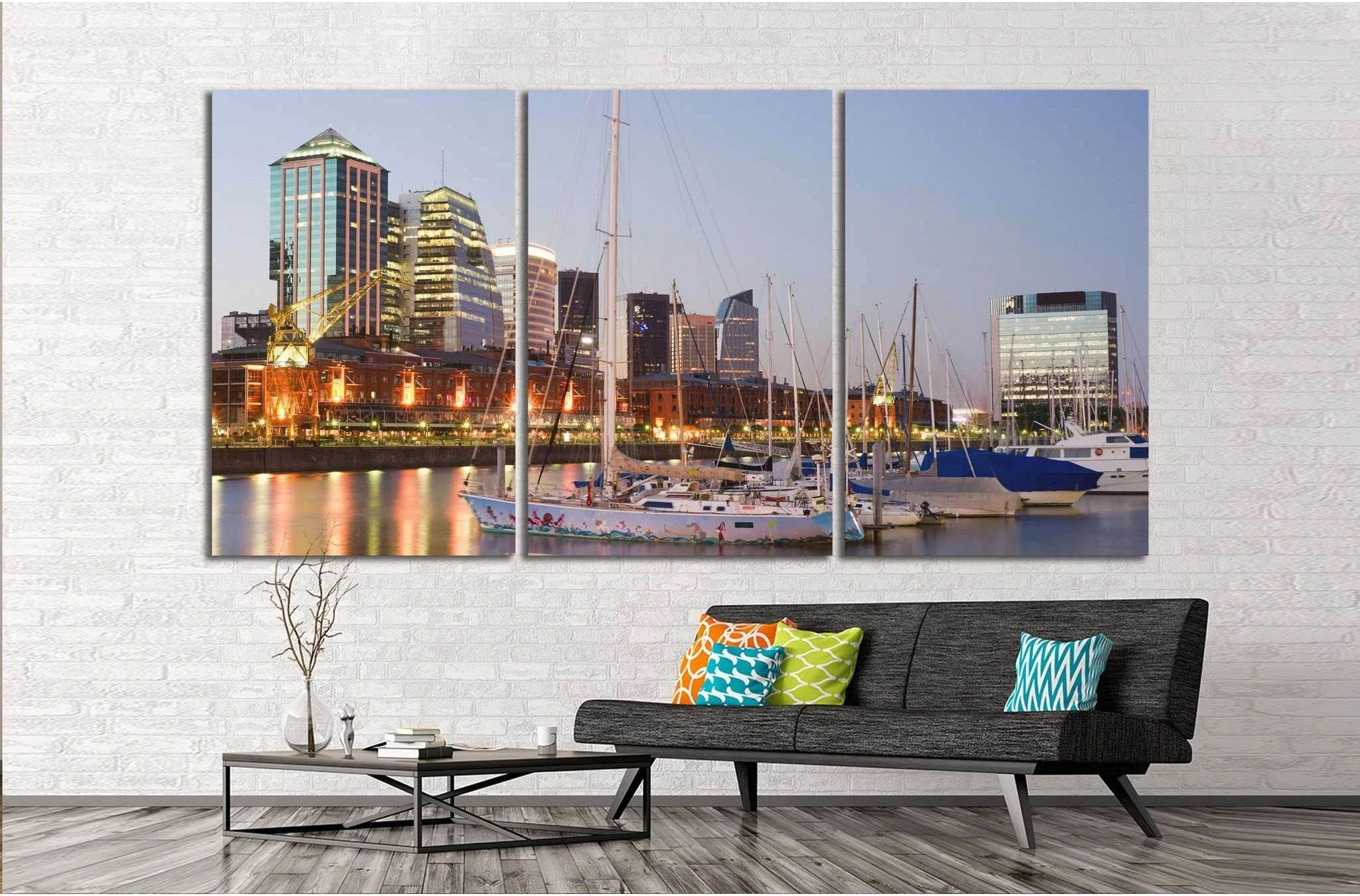 Buenos Aires Cityscape №1142 Ready to Hang Canvas Print - Zellart Canvas Prints ALL_Products, s-1142