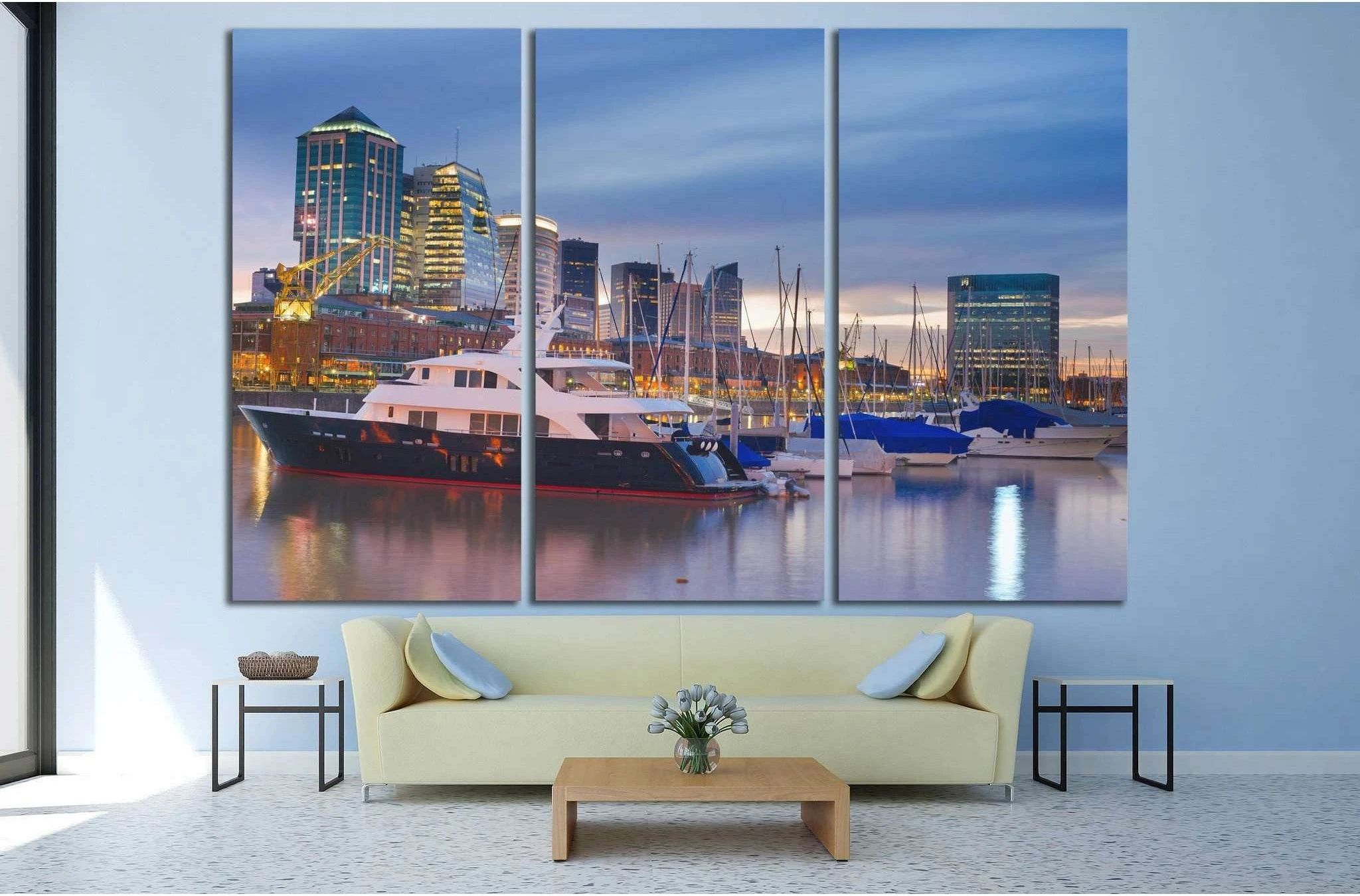 Buenos Aires Cityscape, Argentina №1143 Ready to Hang Canvas Print - Zellart Canvas Prints ALL_Products, s-1143