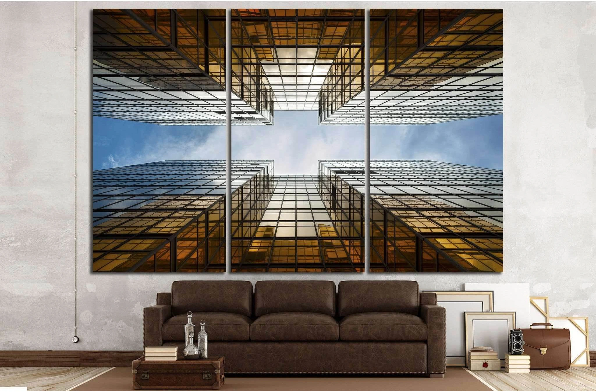 Building Abstract №1046 Ready to Hang Canvas Print - Zellart Canvas Prints ALL_Products, s-1046