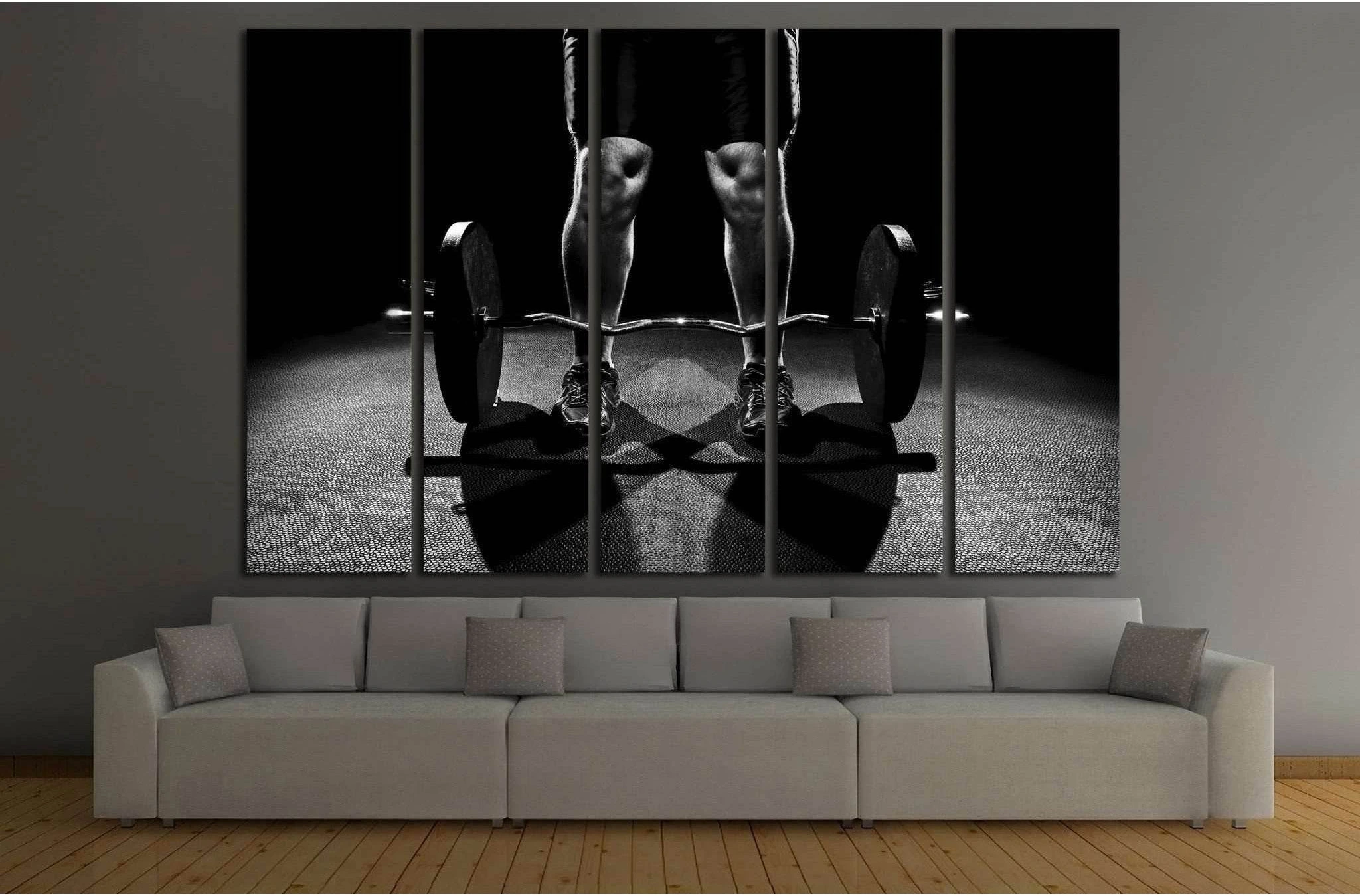 Burbell Wall Art №203 Ready to Hang Canvas Print - Zellart Canvas Prints ALL_Products, wd-203