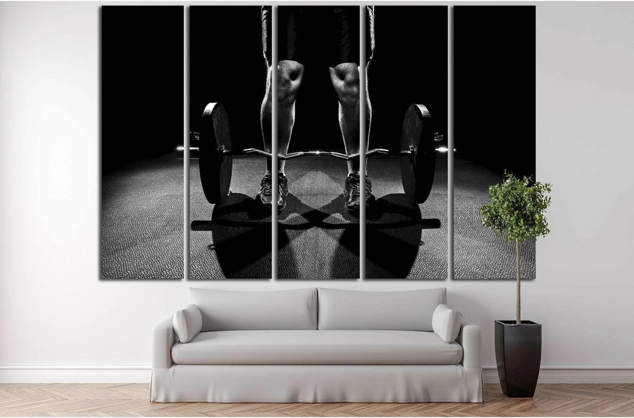 Burbell Wall Art №203 Ready to Hang Canvas Print - Zellart Canvas Prints ALL_Products, wd-203